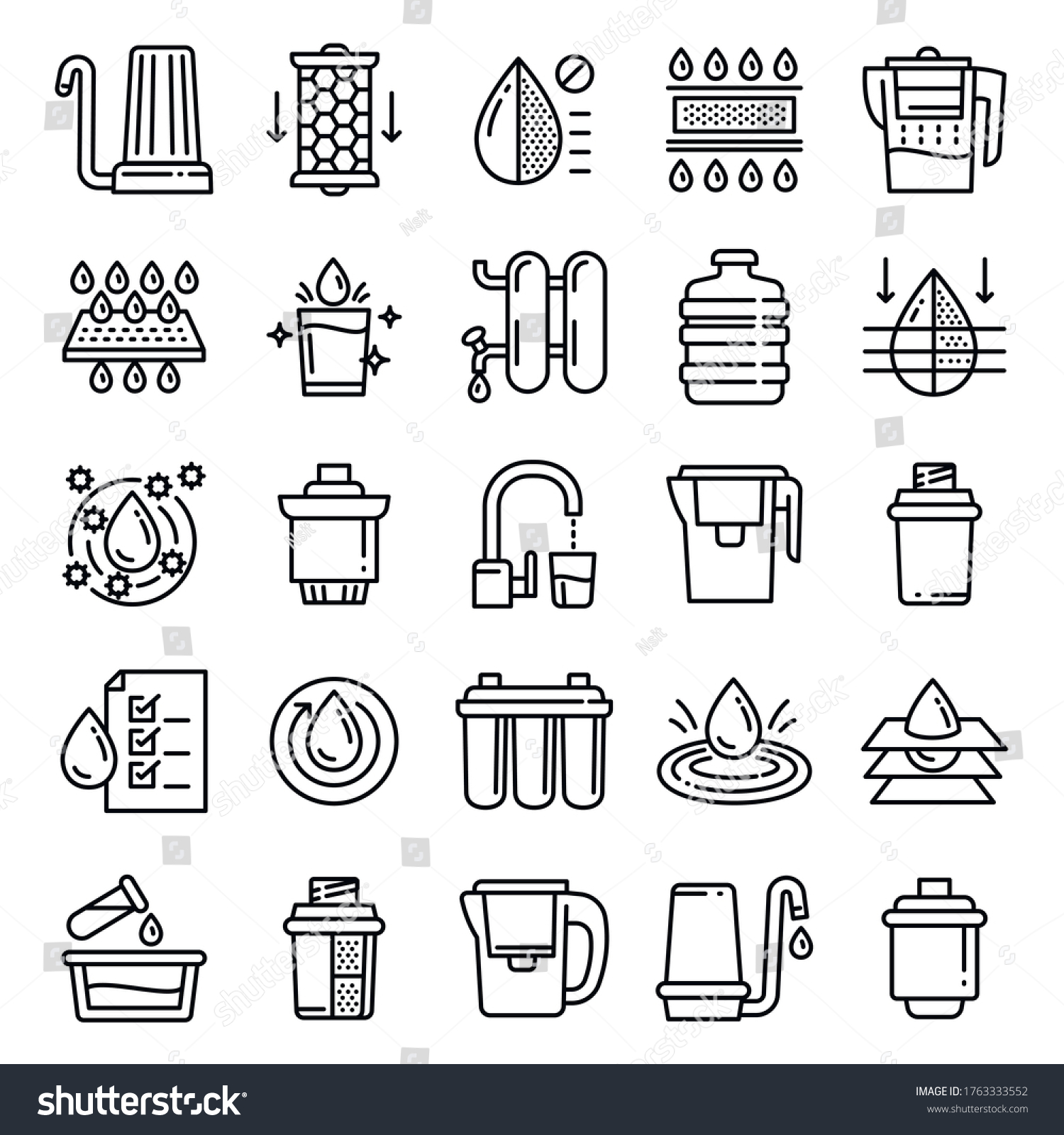 Water filter icon Images, Stock Photos & Vectors | Shutterstock