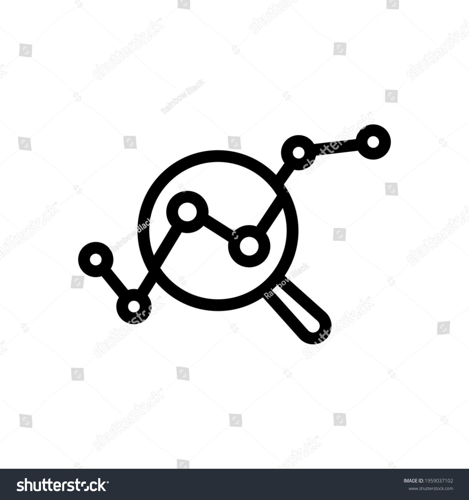 SVG of Financial forecast, Analysis and predict, business research, simple icon. Black icon on white background svg