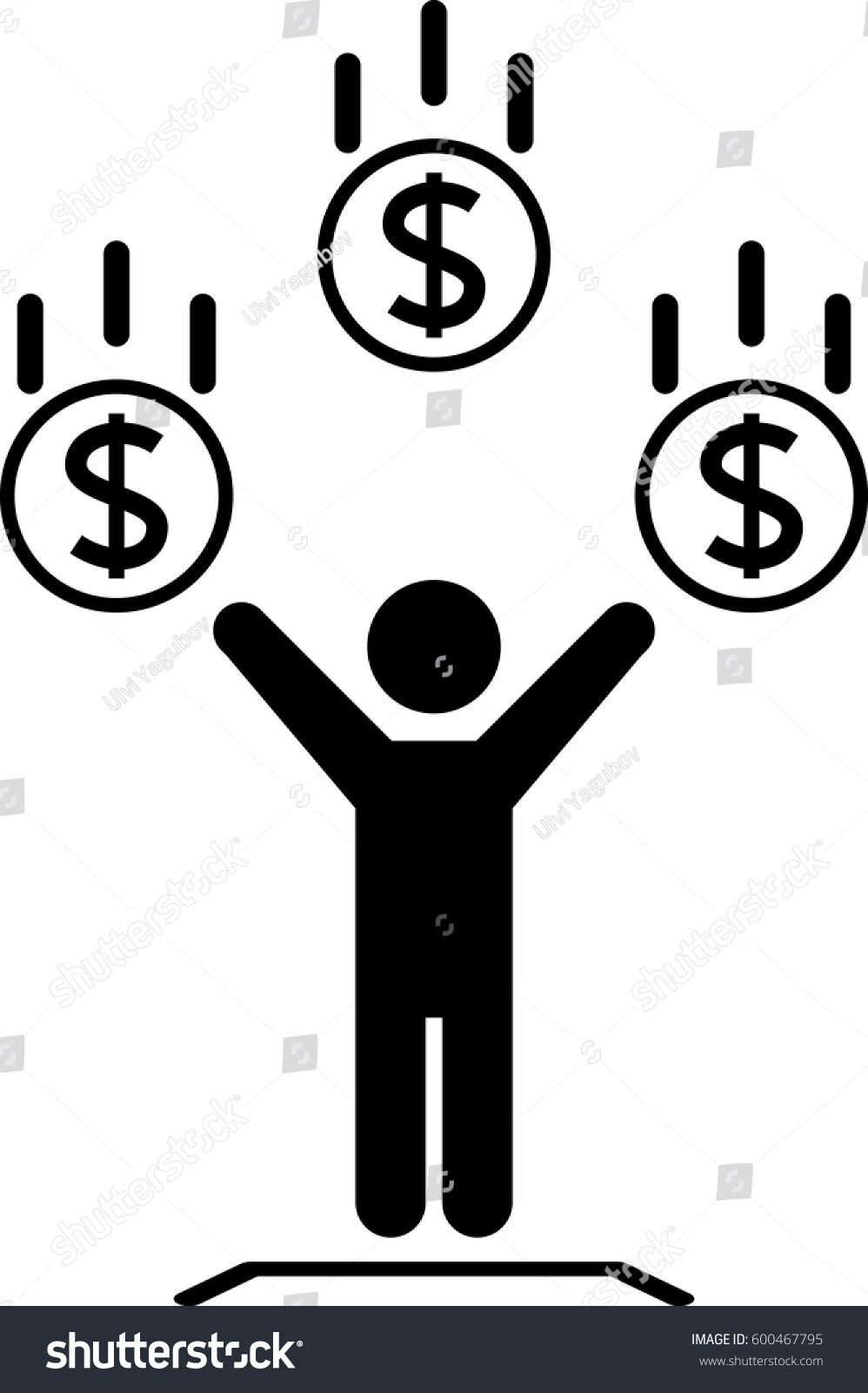 Financial Independence Icon Stock Vector 600467795 ...