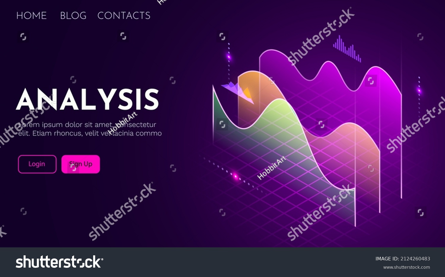 financial-data-analytics-concept-chart-trading-stock-vector-royalty