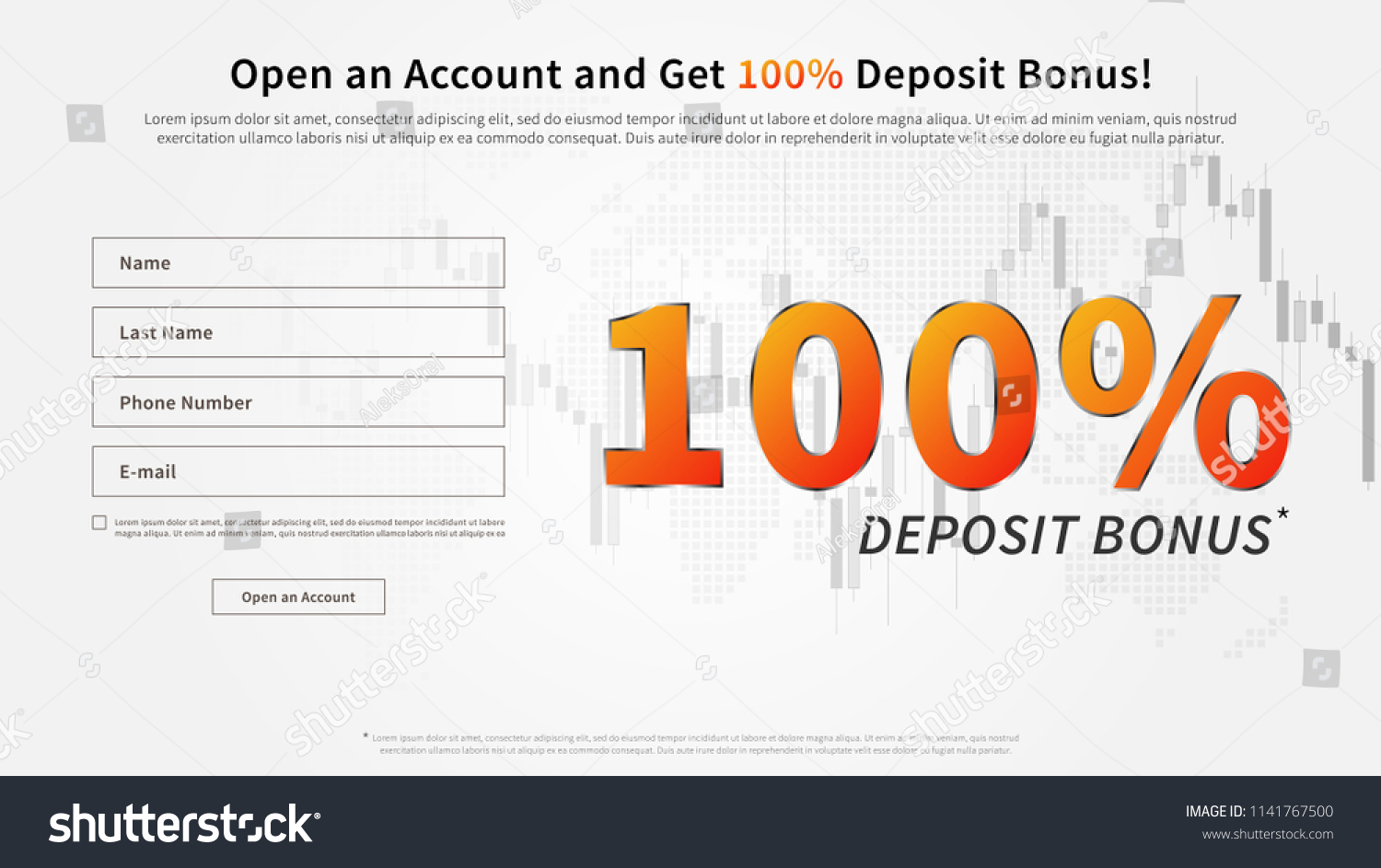 Financial Trading Web Page Vector Banner Stock Vector Royalty Free - 