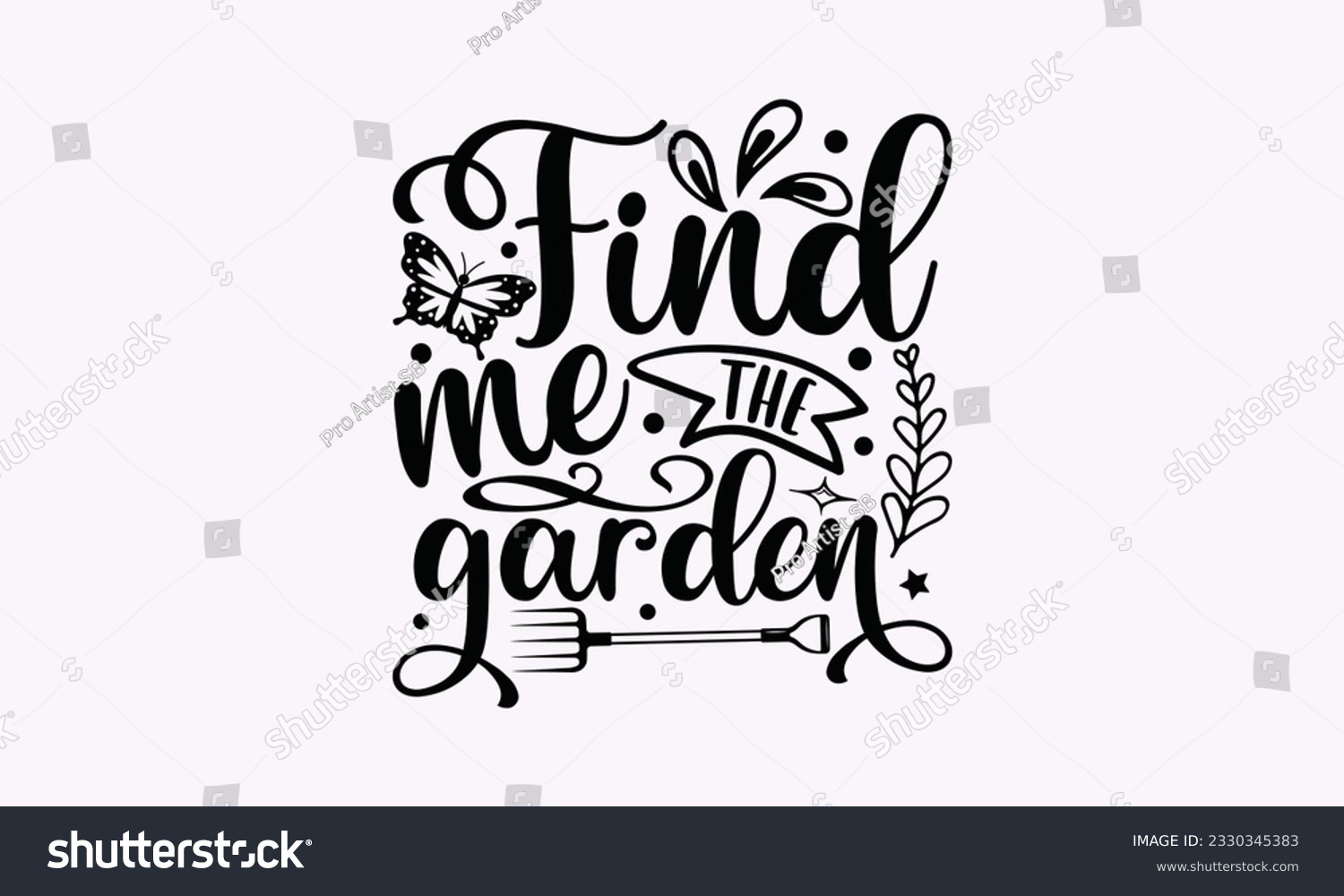SVG of Find me the garden - Gardening SVG Design, Flower Quotes, Calligraphy graphic design, Typography poster with old style camera and quote. svg