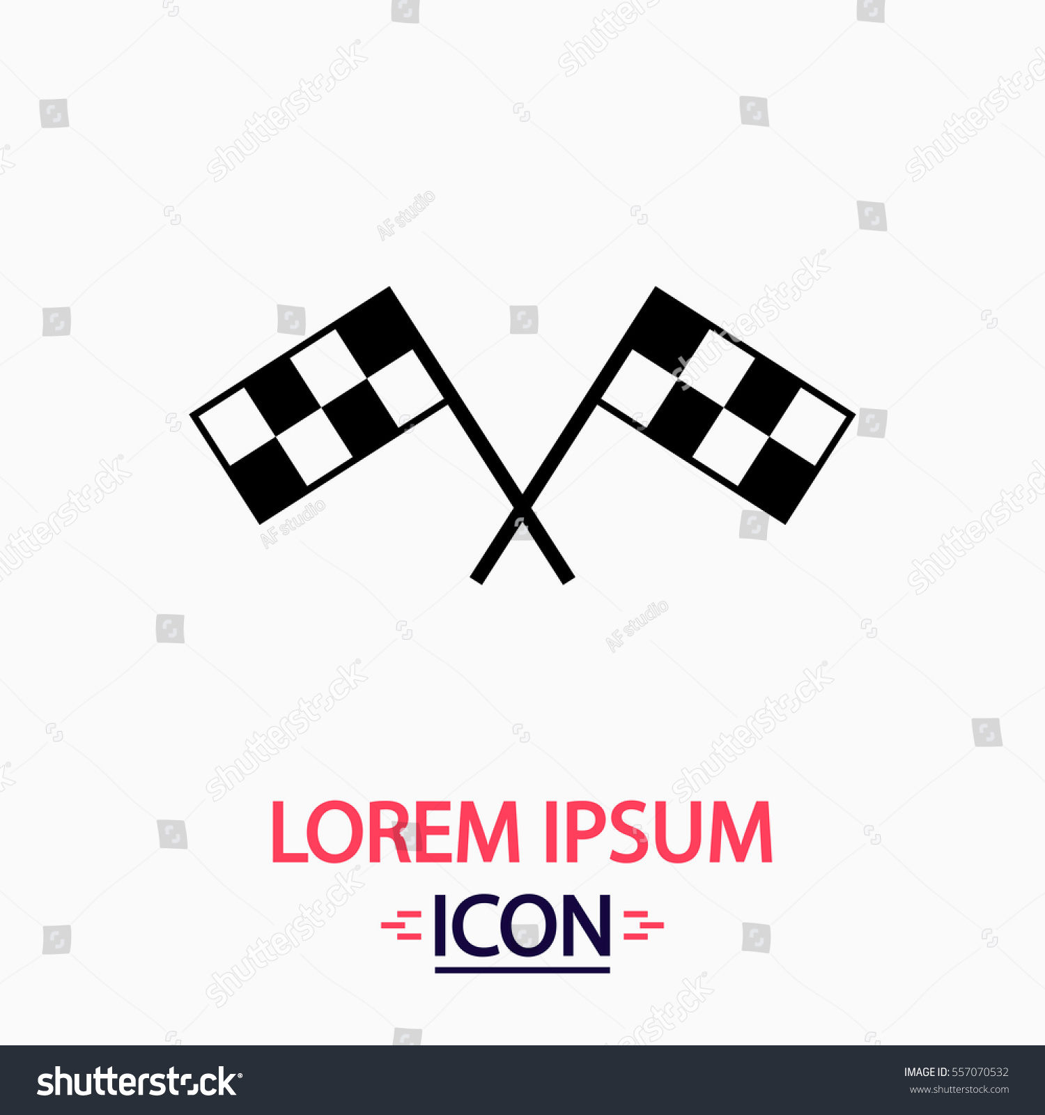 Finish Icon Vector Flat Simple Pictogram Stock Vector (royalty Free 