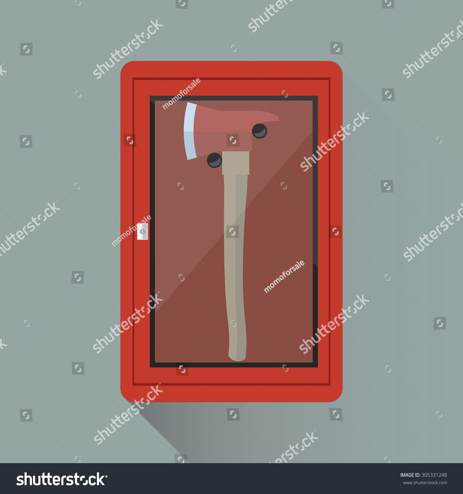 Fire Axe Stock Vector (Royalty Free) 305331248 Shutterstock