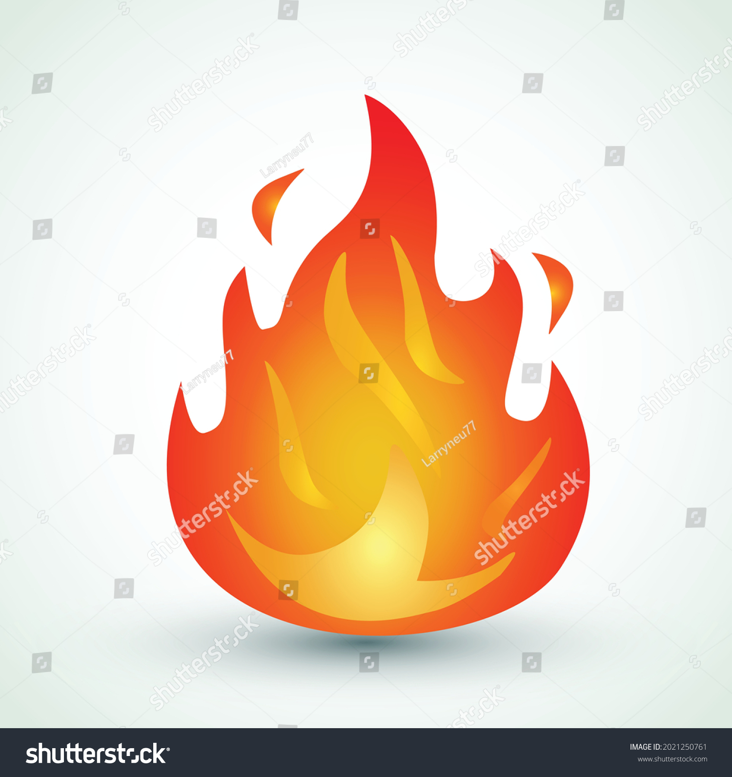 SVG of Fire burn emoji flames icon isolated on white background. Vector illustration social media Facebook Whatsapp Instagram Apple Google chat comment reactions, icon template heart love burn svg