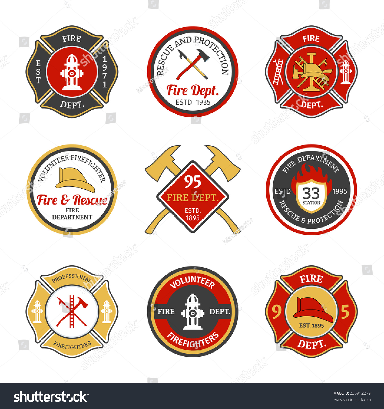 Fire Department Rescue And Protection Volunteers And Professional ...