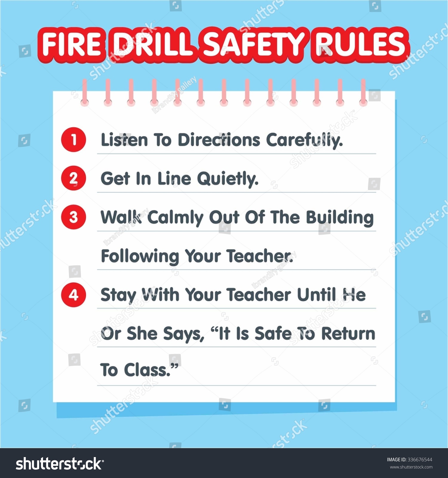 Emergency Drill Poster Lakaran