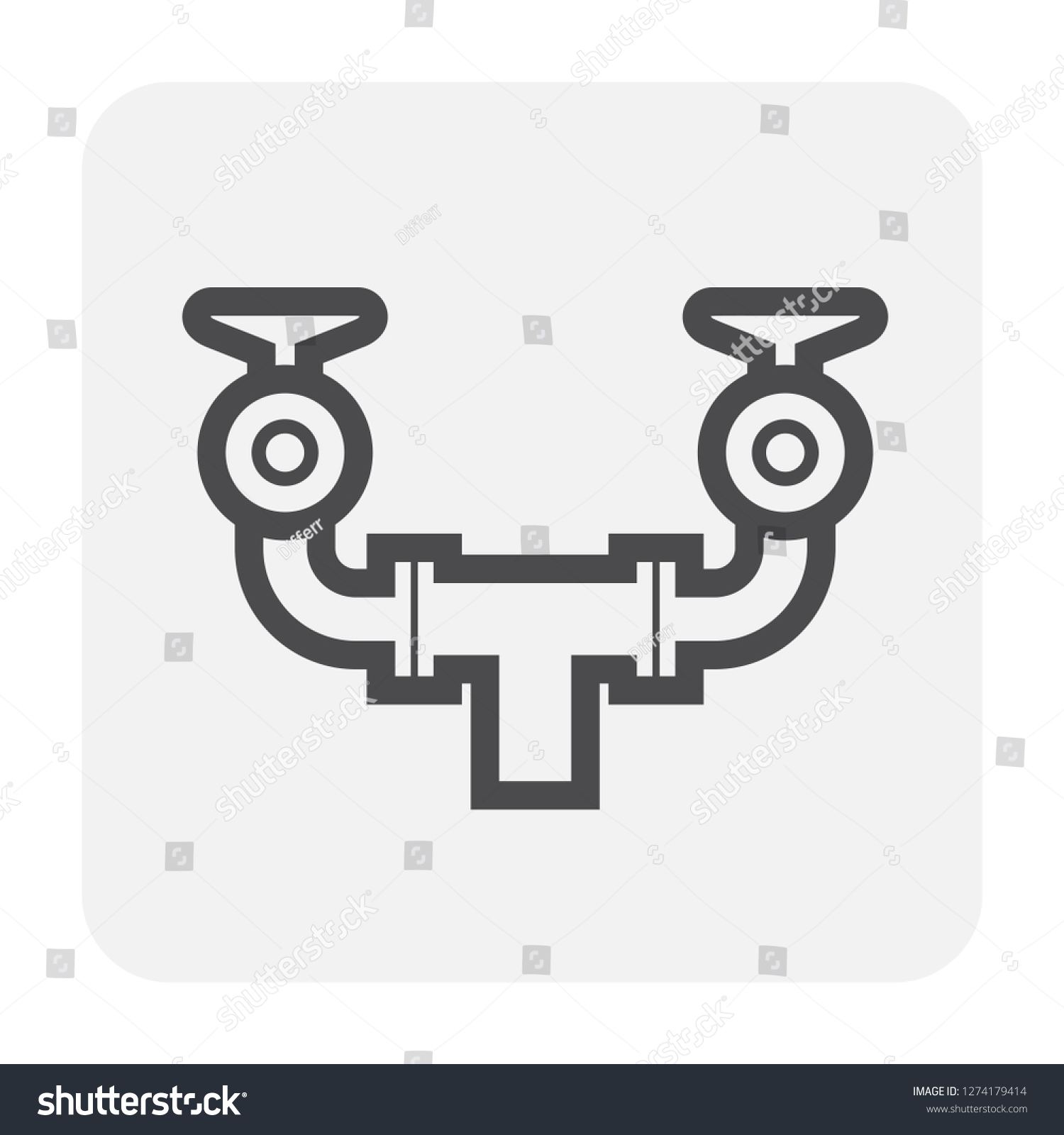 Fire Hydrant Vector Icon Main Pipe Stock Vector (Royalty Free ...