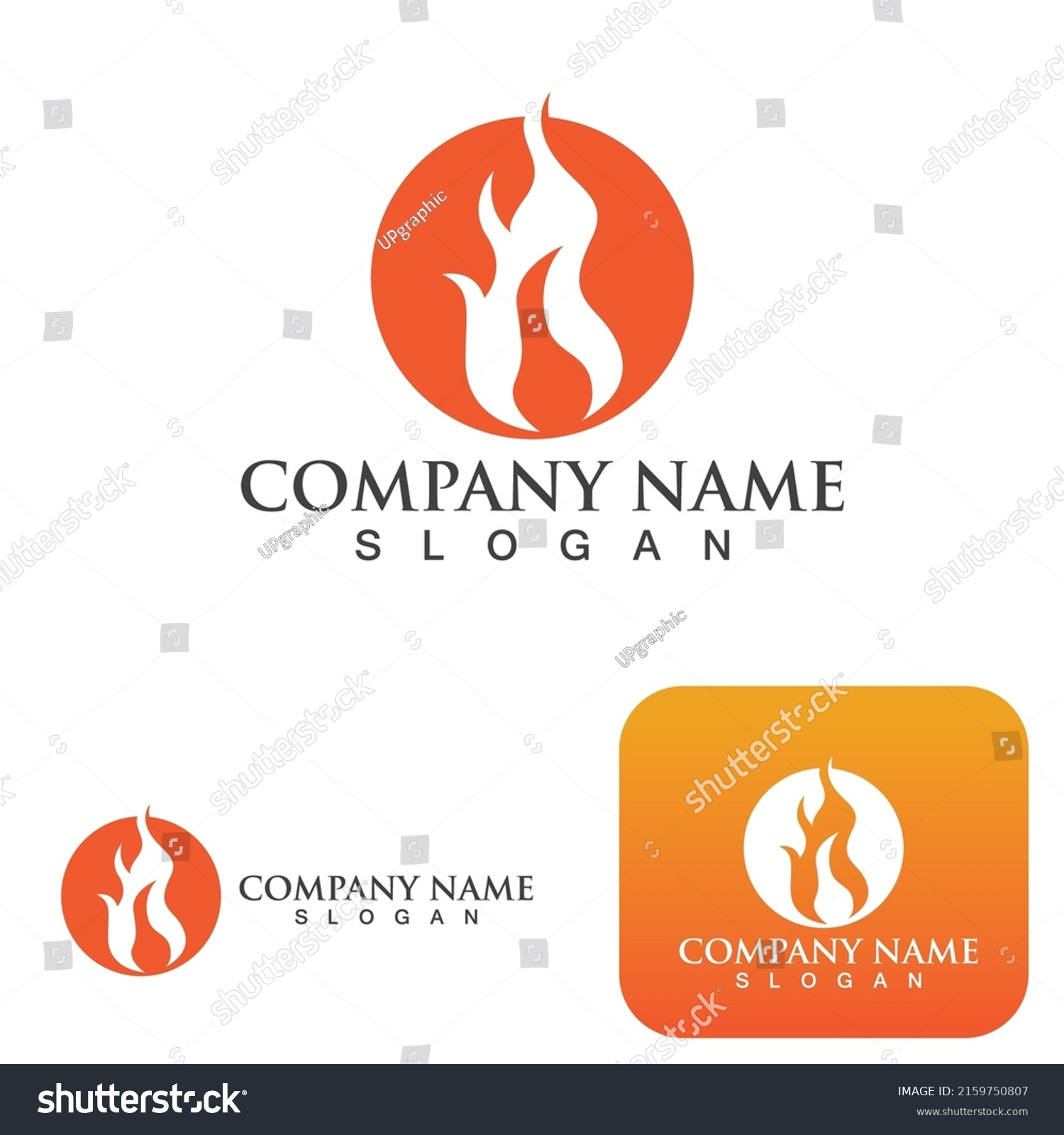 Fire Logo Template Flame Clipart Symbol Stock Vector (Royalty Free ...