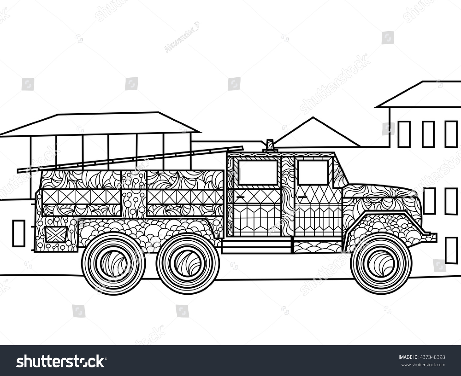 garbage truck coloring pages mcneilus - photo #36