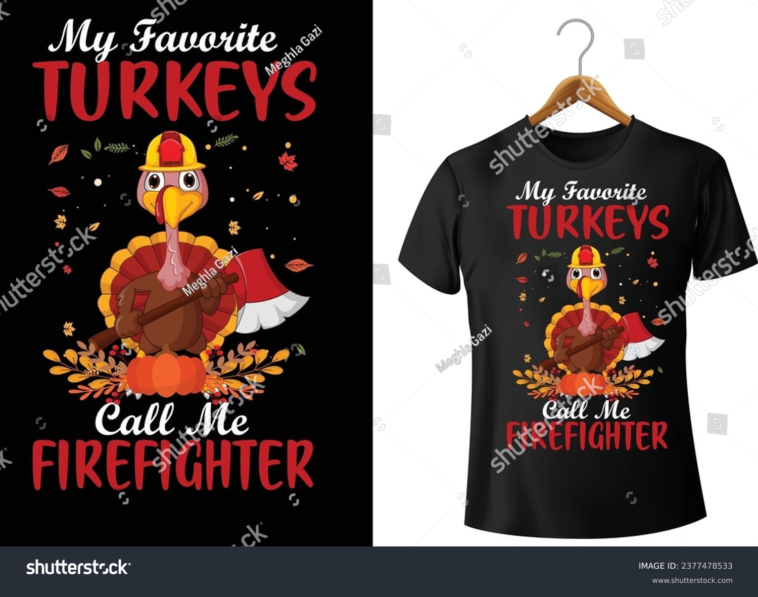 SVG of Firefighter thanks giving t shirt  design svg