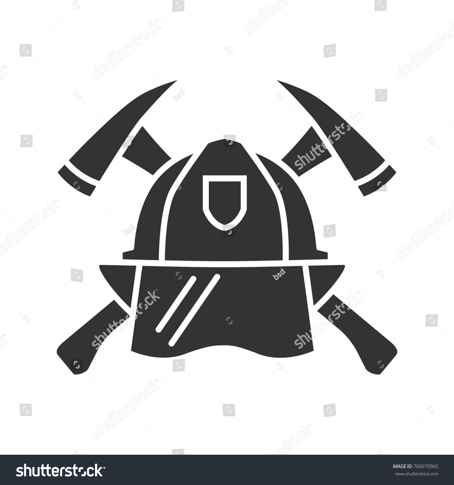 Firefighters Maltese Cross Glyph Icon Protection Stock Vector (Royalty ...