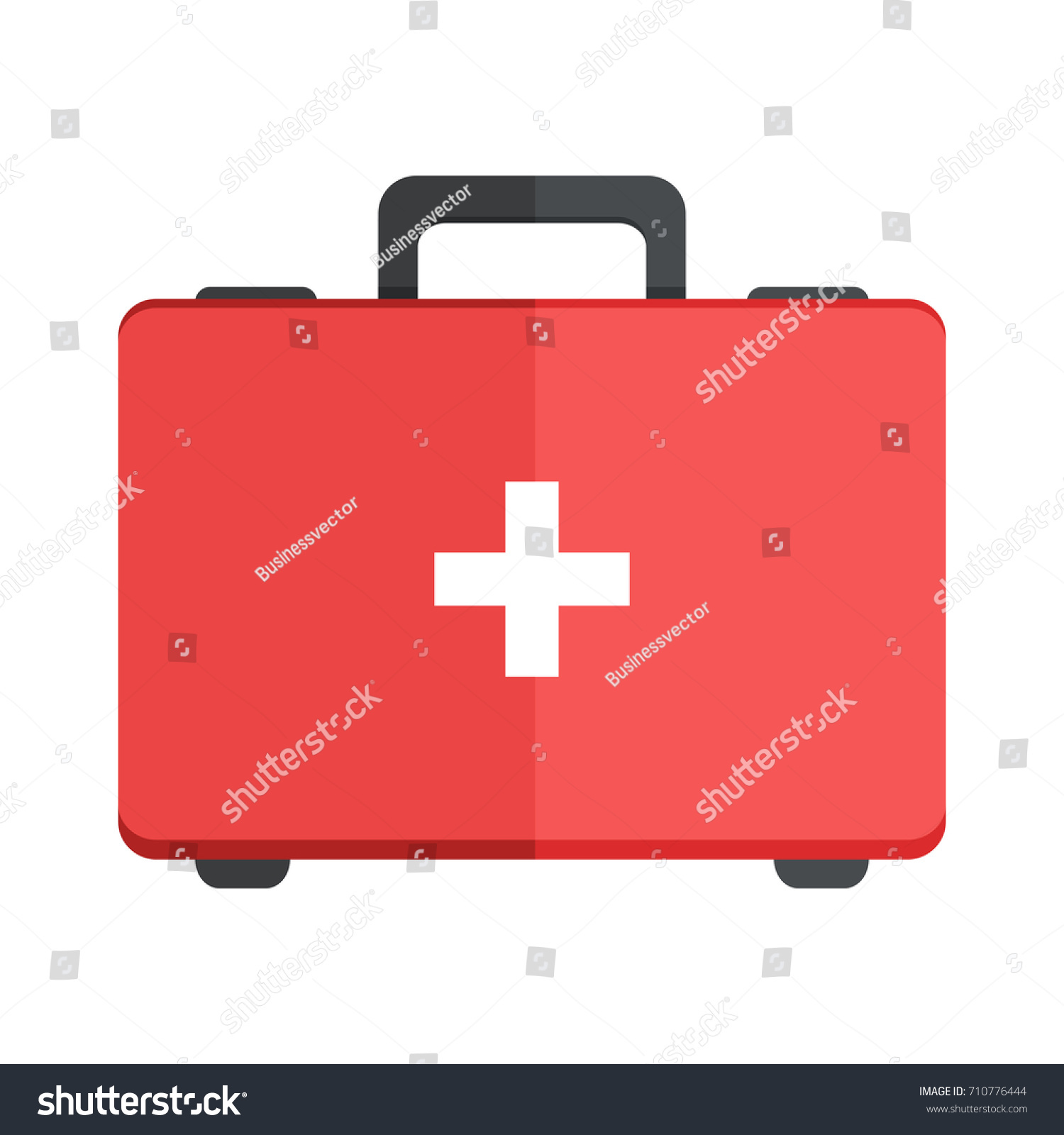 First Aid Bag Icon Stock Vector (Royalty Free) 710776444