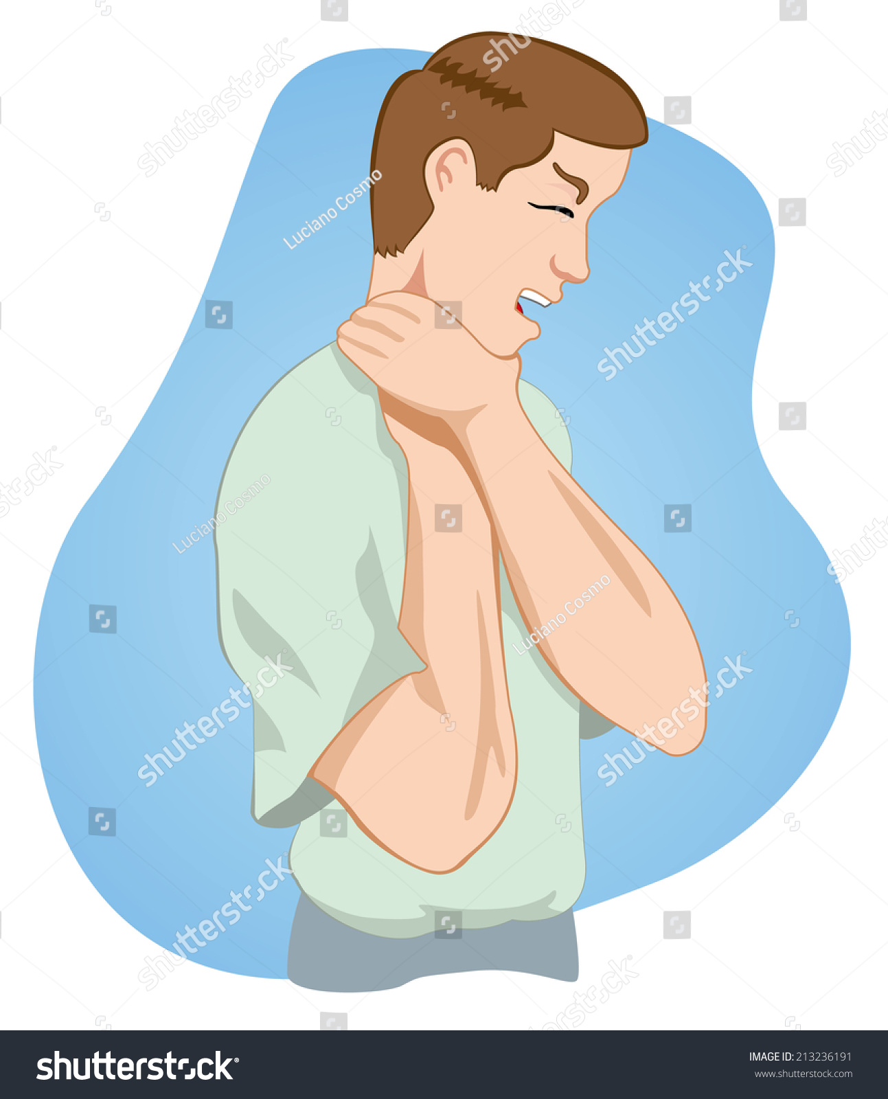 First Aid Choking Person Stock Vector (royalty Free) 213236191 