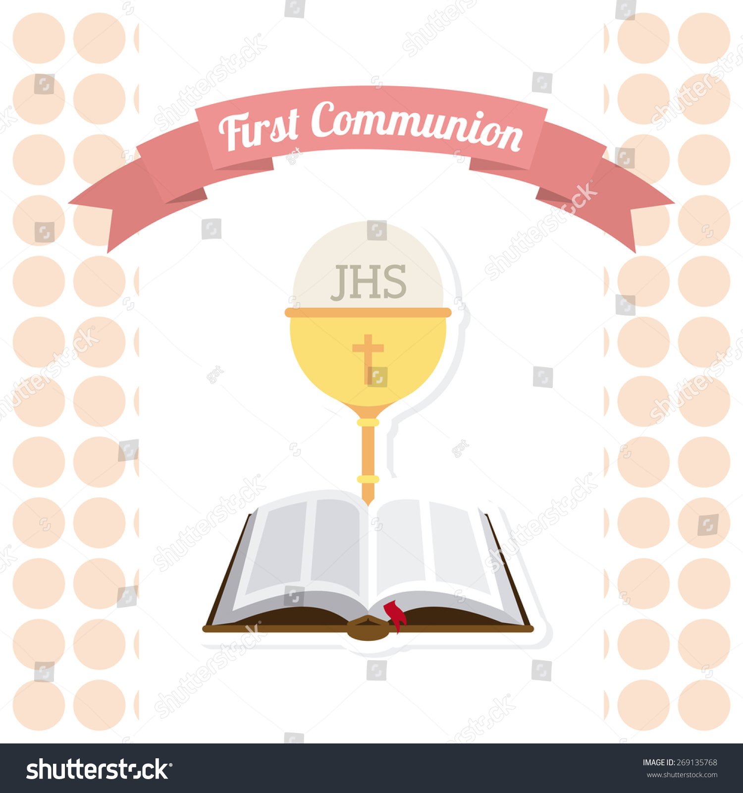 First Communion Design, Vector Illustration Eps10 Graphic - 269135768 ...