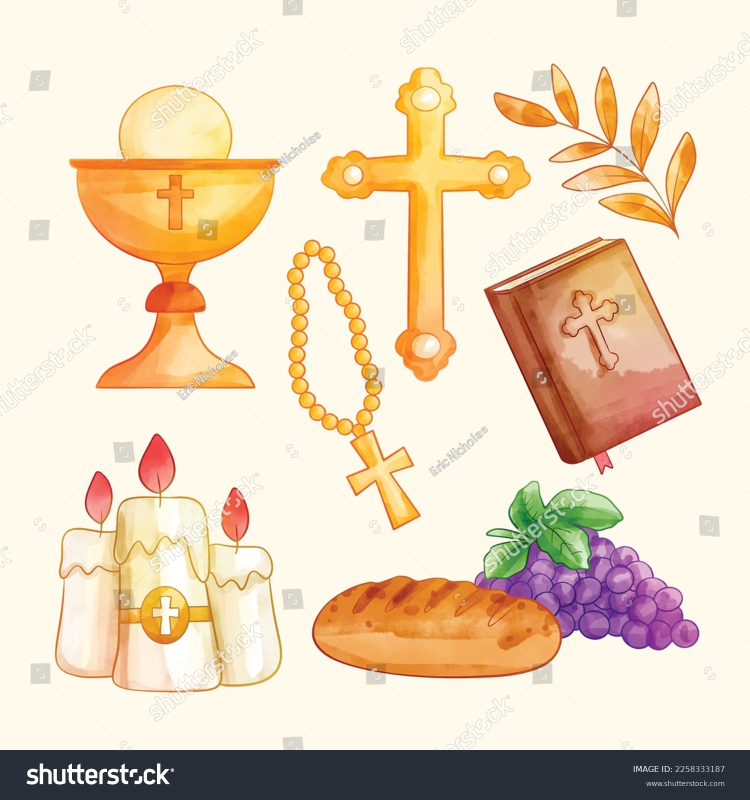 SVG of First communion vector illustration design. holy communion. svg