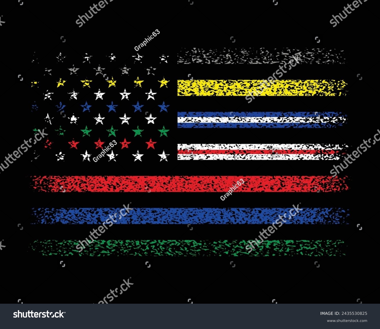 SVG of First Responders Police Military Firefighter Nurse Ems Dispatch Correction American Usa Flag Design For T Shirt Poster Banner Backround Print Vector Illustration. svg