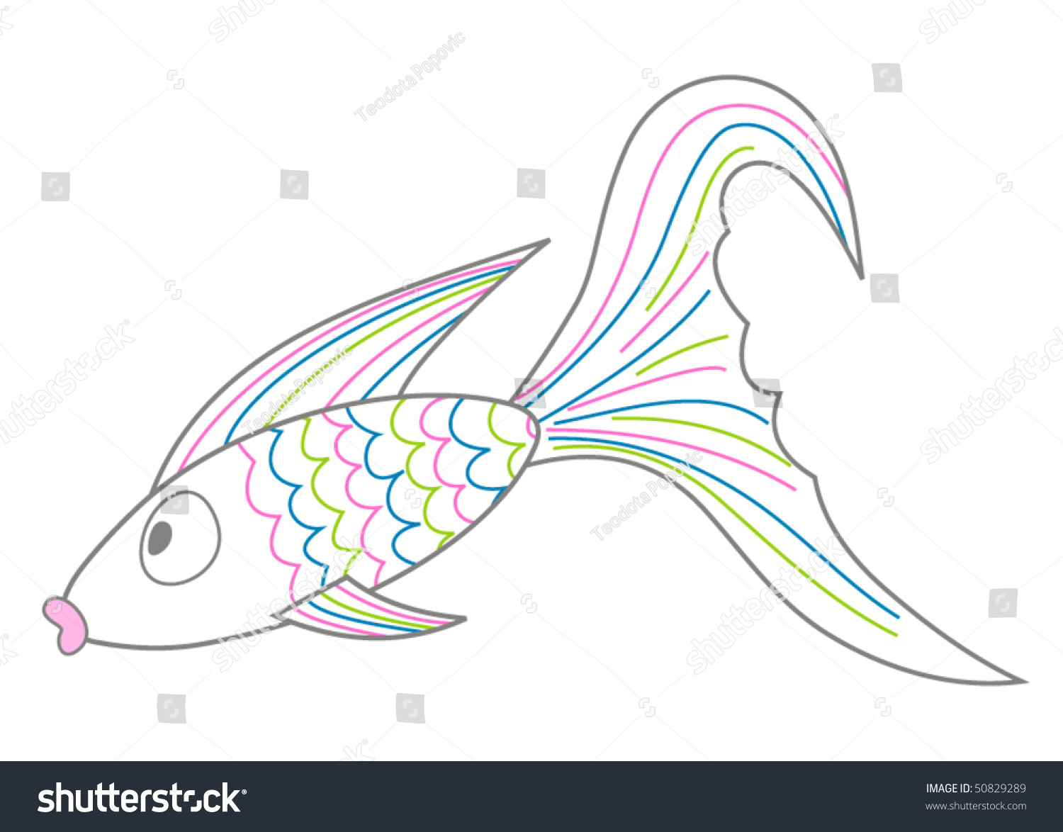 Fish Stock Vector 50829289 - Shutterstock