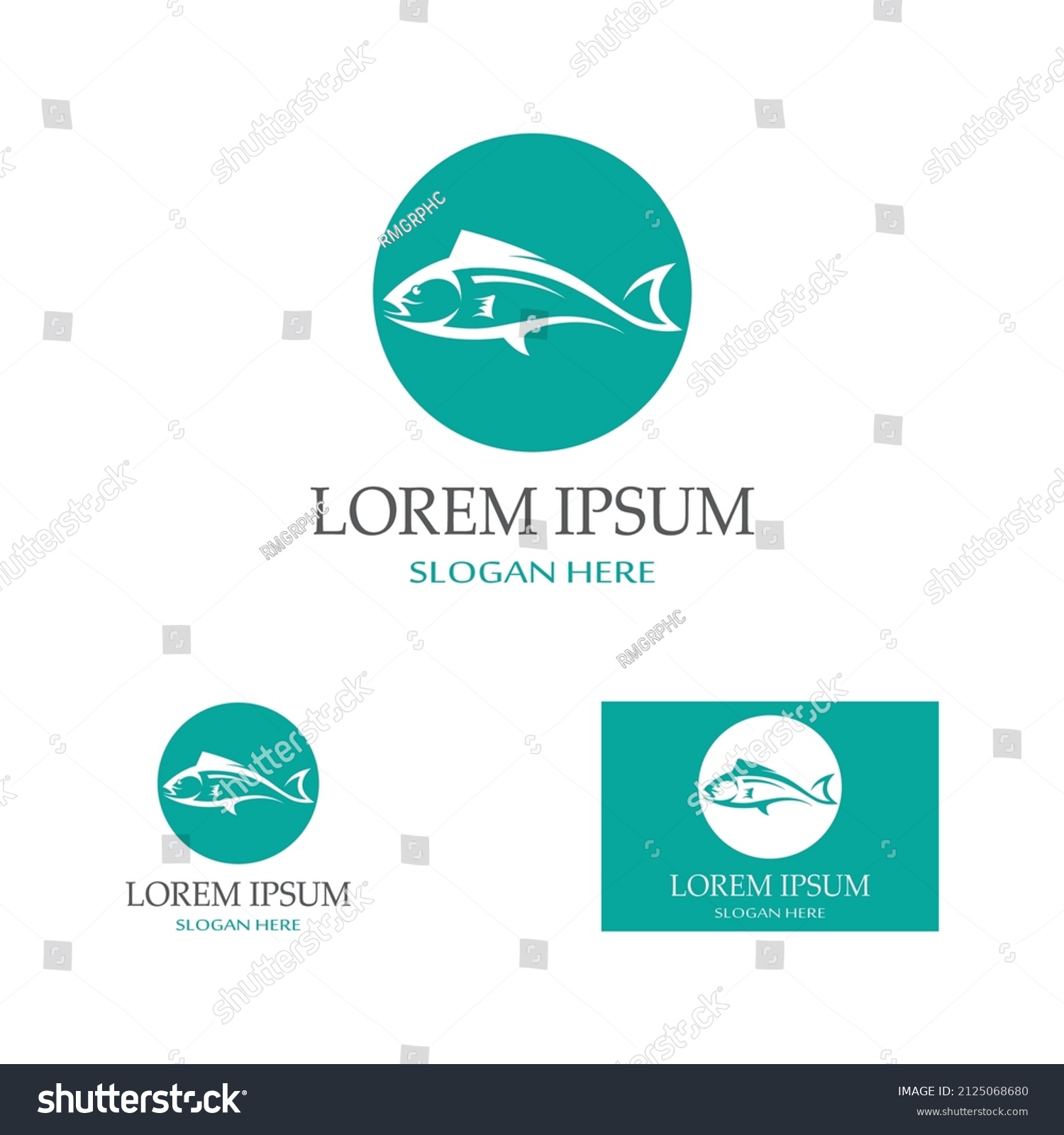 Fish Logo Fish Oil Seafood Restaurant Stock Vector (Royalty Free ...