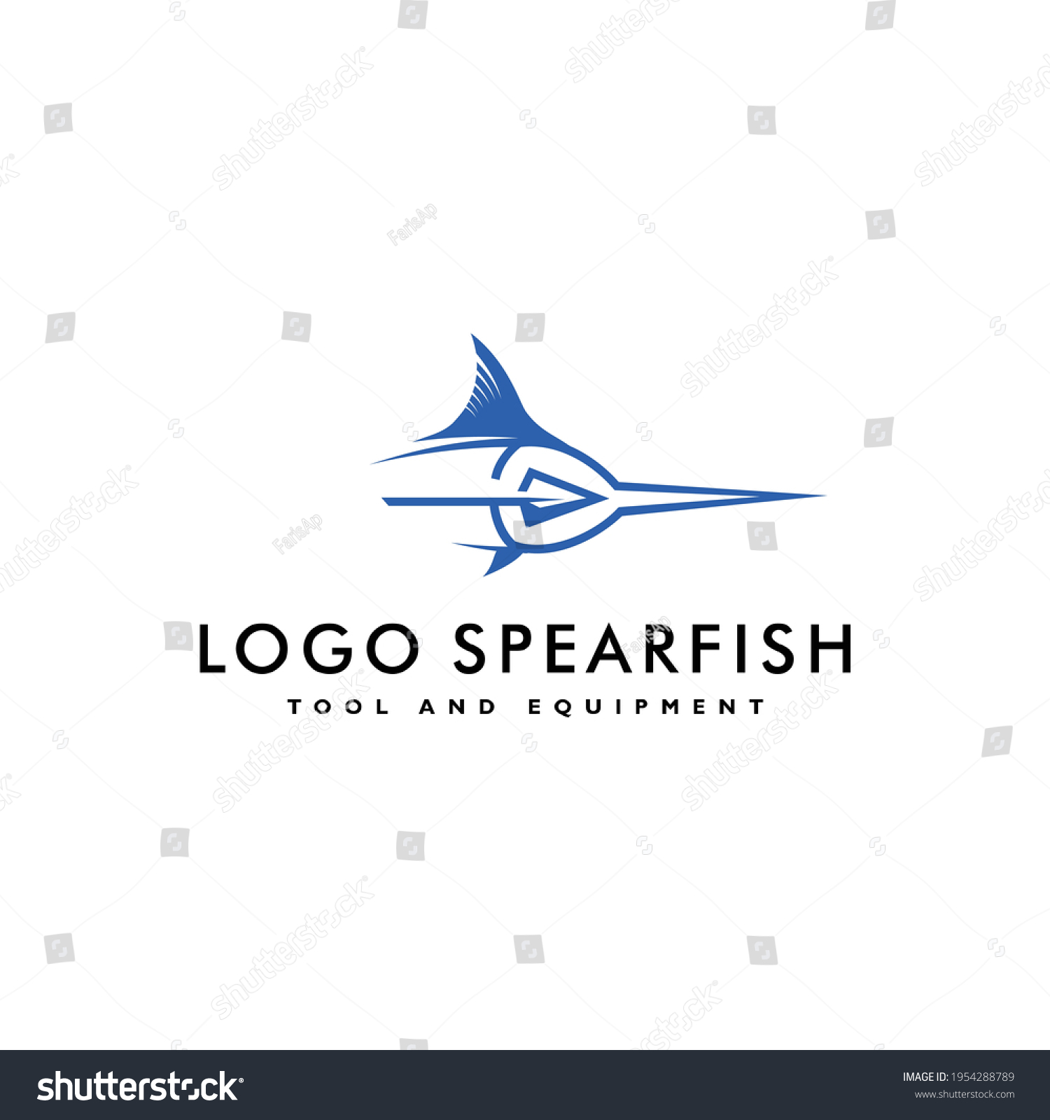 Fish Logo Vector Fishing Business Company Stock Vector (Royalty Free ...