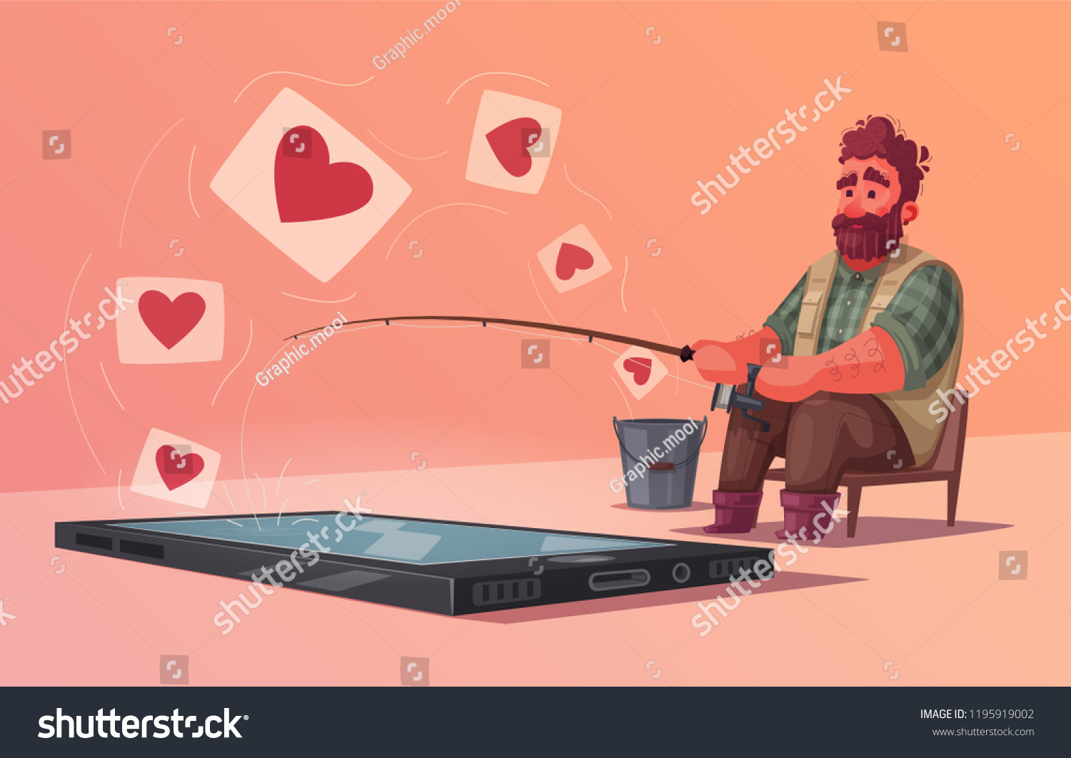 fisherman-fishing-rod-fishing-compliments-cartoon-vetor-stock-livre