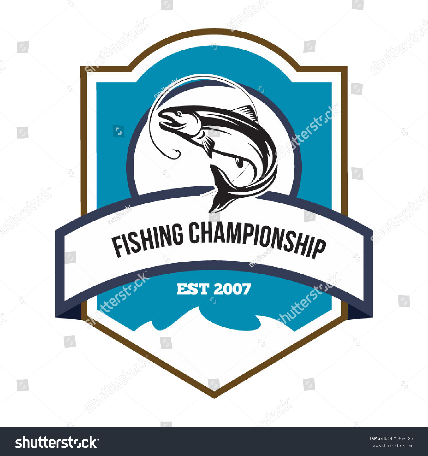 Fishing Club Logo Template. Vector Illustration Logo Design Of Sailing ...