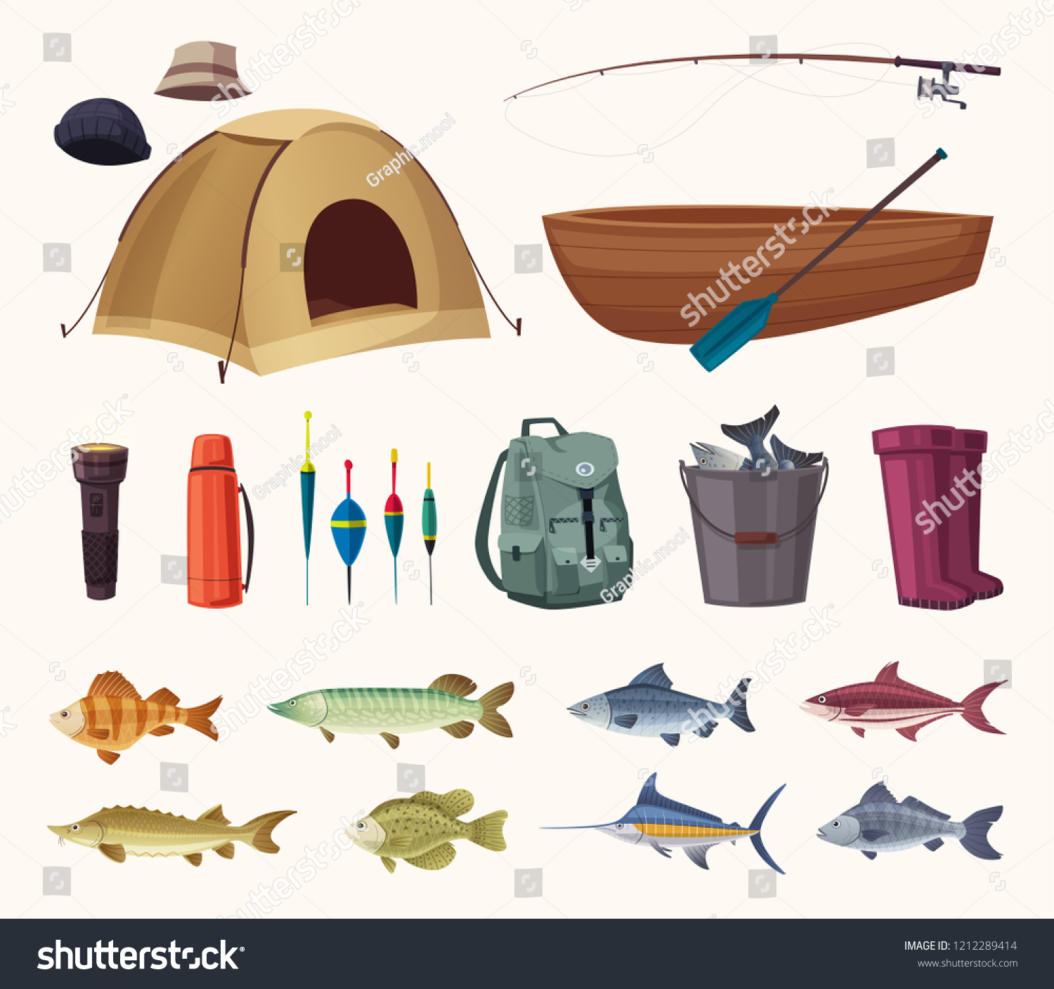 fishing equipment set