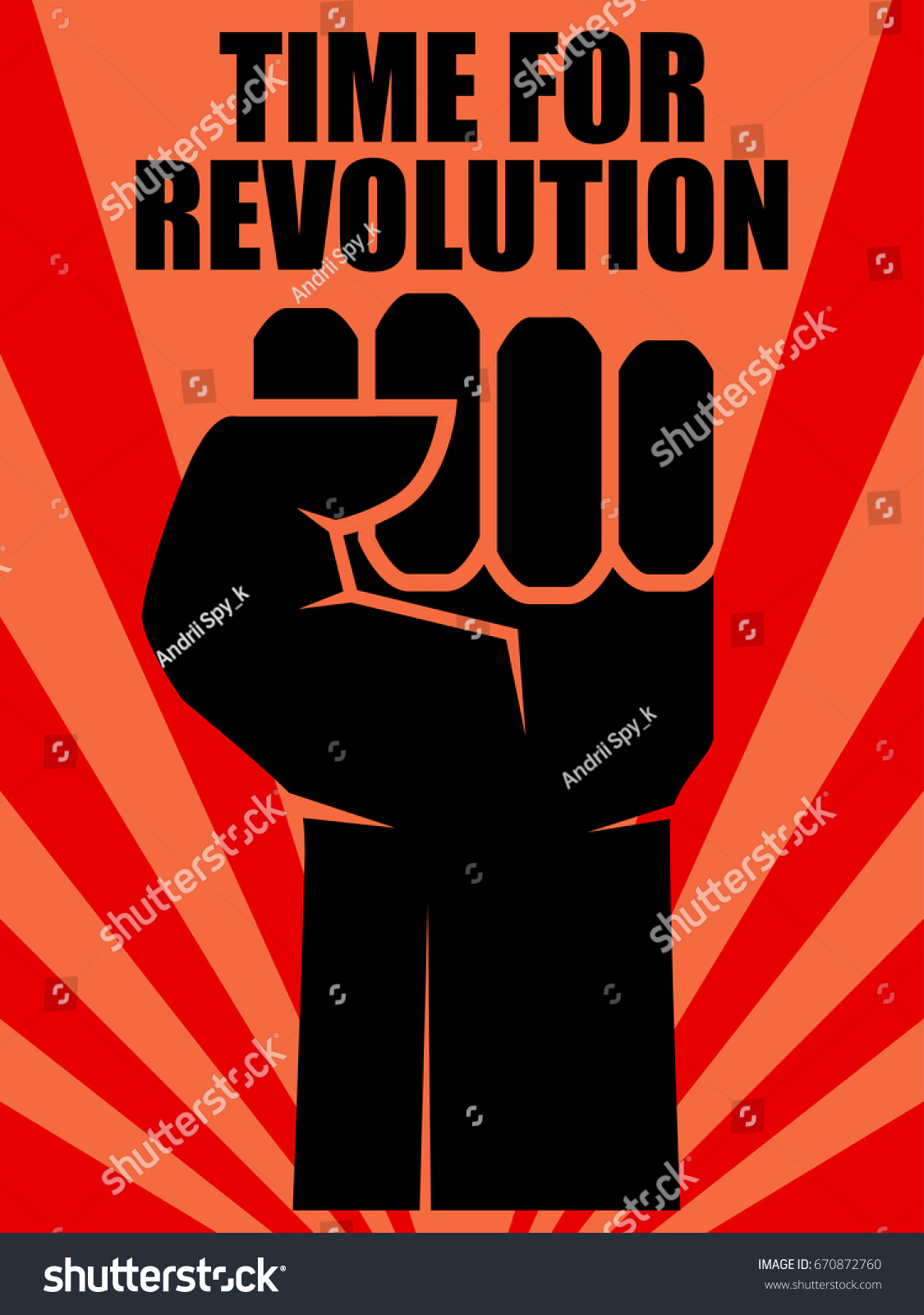fist revolution human hand up concept revolution stock vector