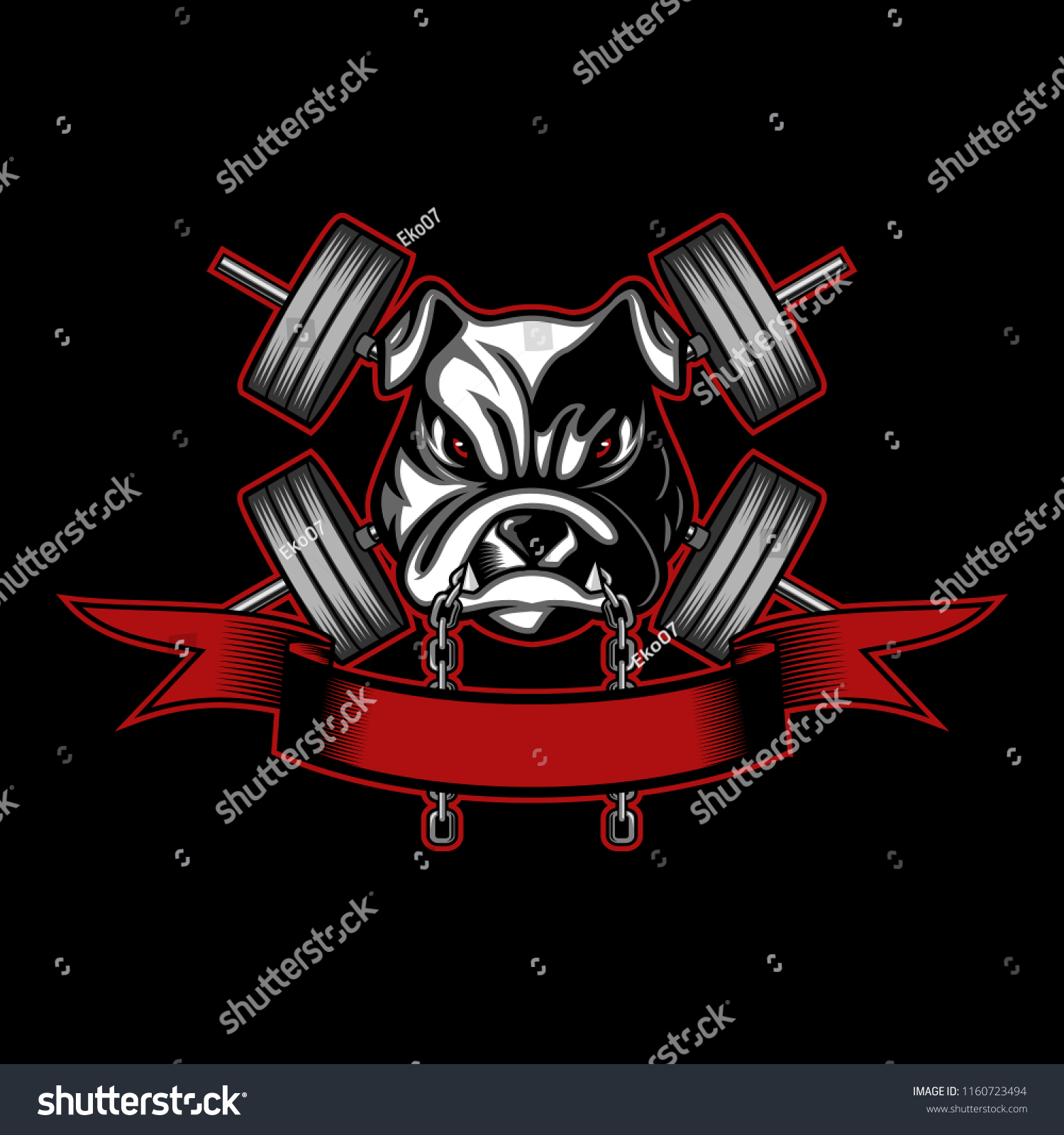 Fitness Dog Vector Illustration Vector Illustration Stock Vector ...