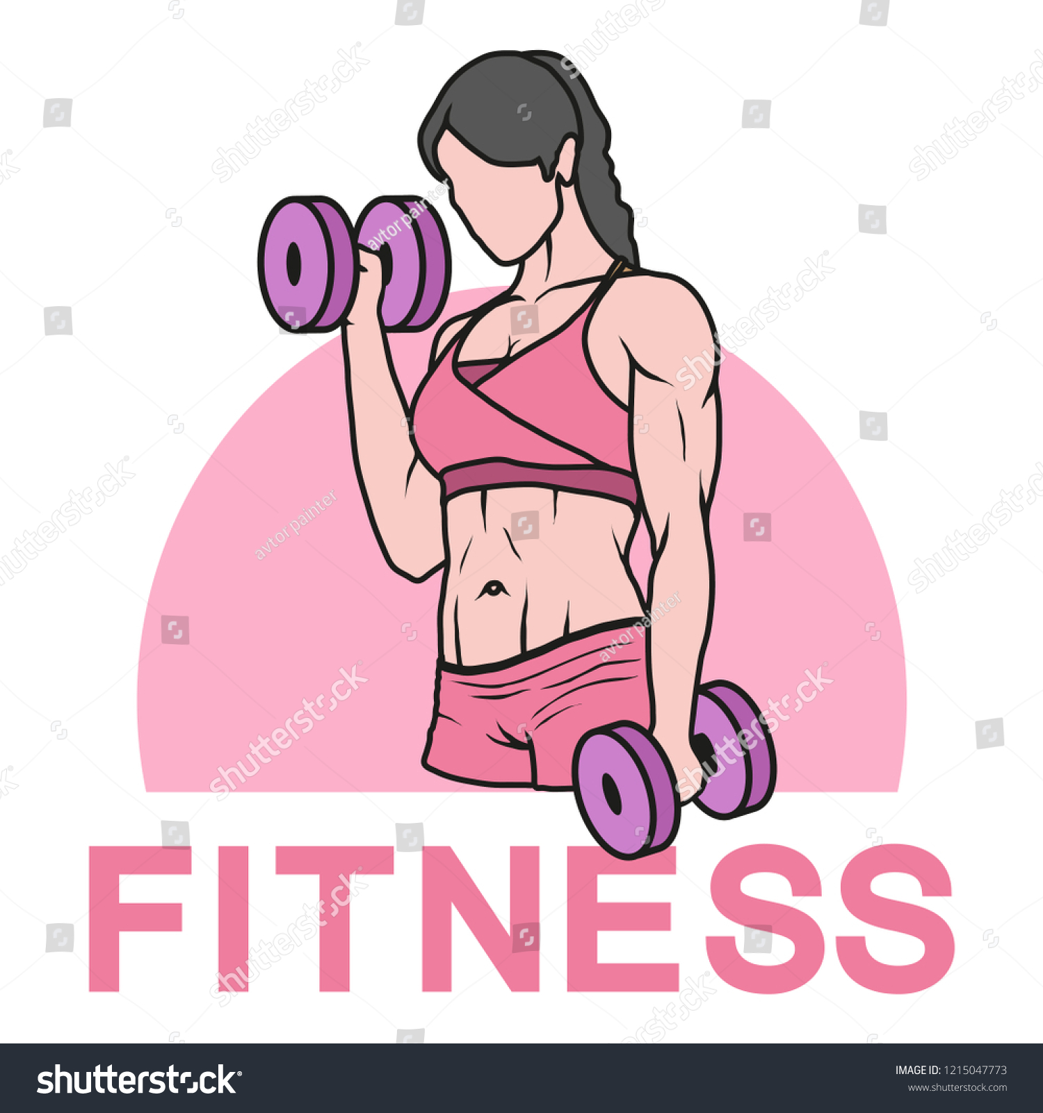 Fitness Gym Logo Fitness Training のベクター画像素材 ロイヤリティフリー