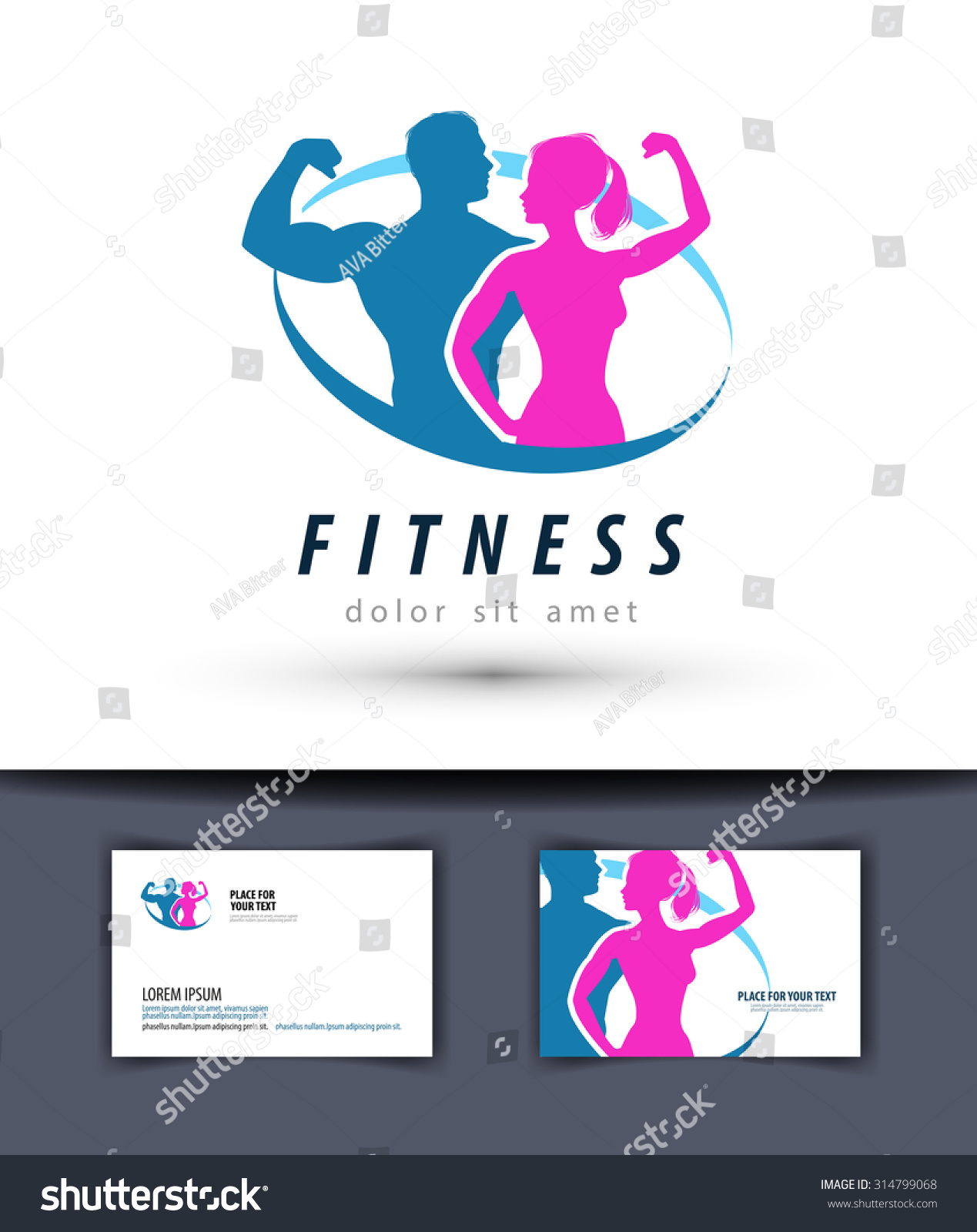 Fitness Vector Logo Design Template Gym Stock Vector 314799068 Shutterstock Fitness Logo Design Templates