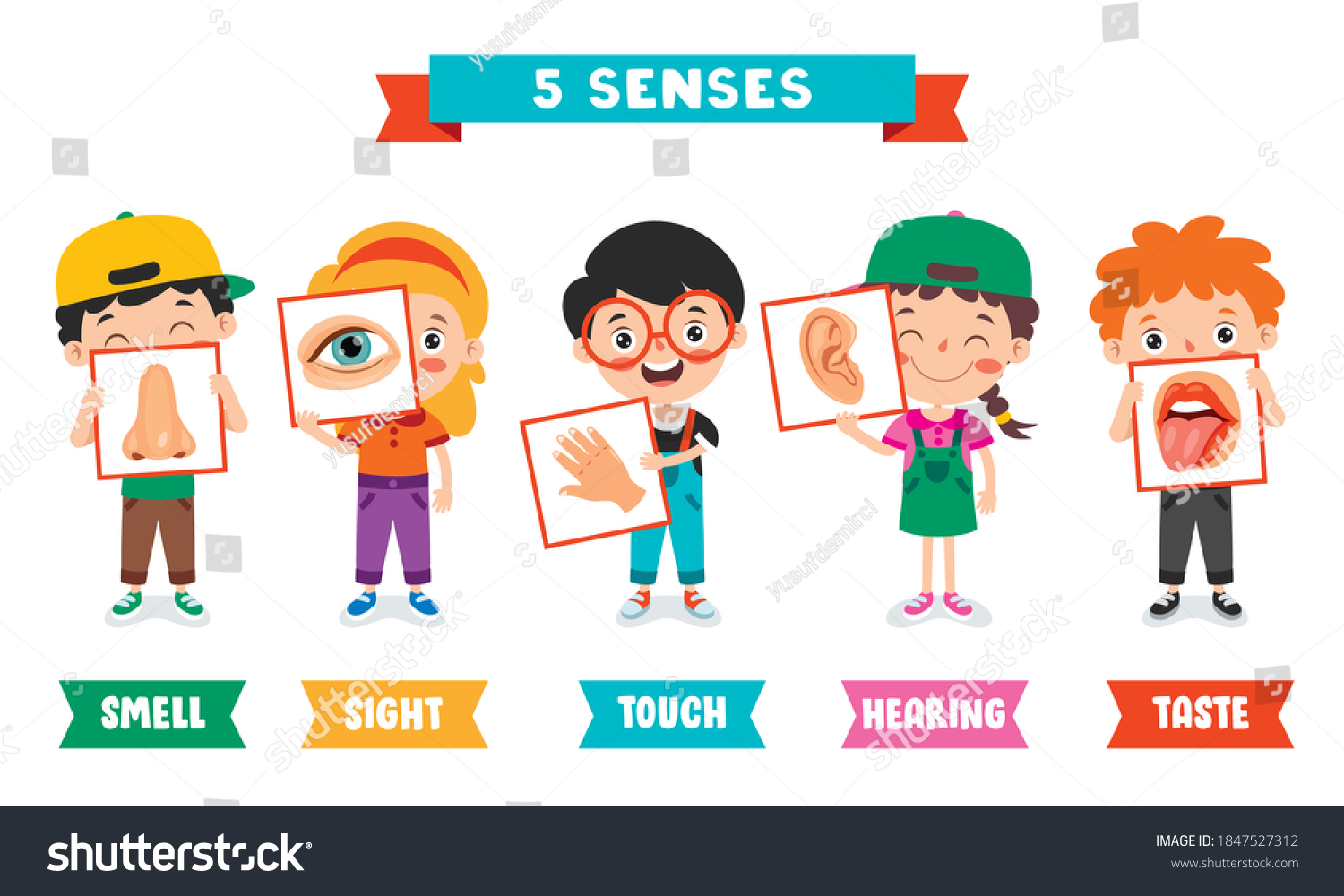 512 Five senses kids Images, Stock Photos & Vectors | Shutterstock