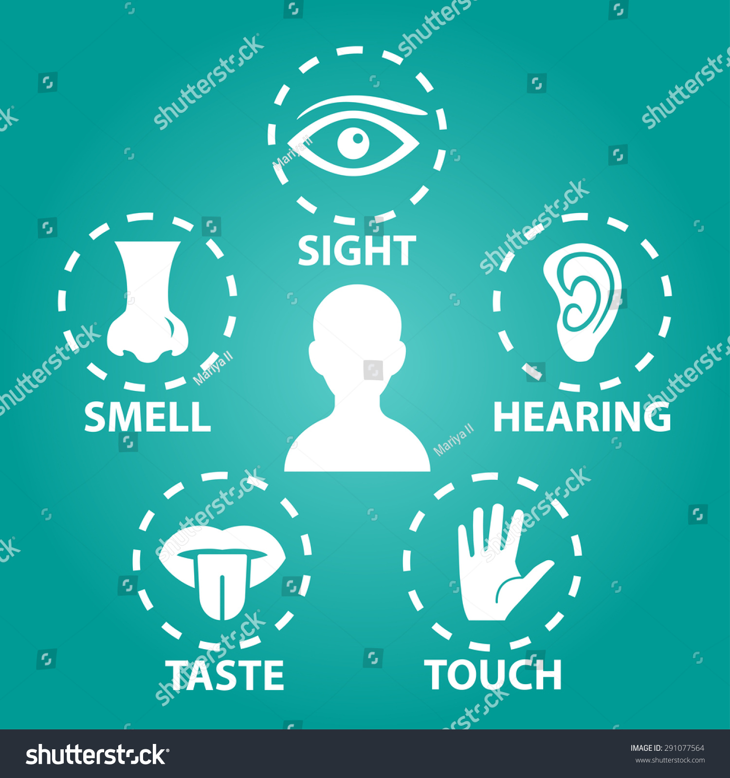 5 Senses Svg