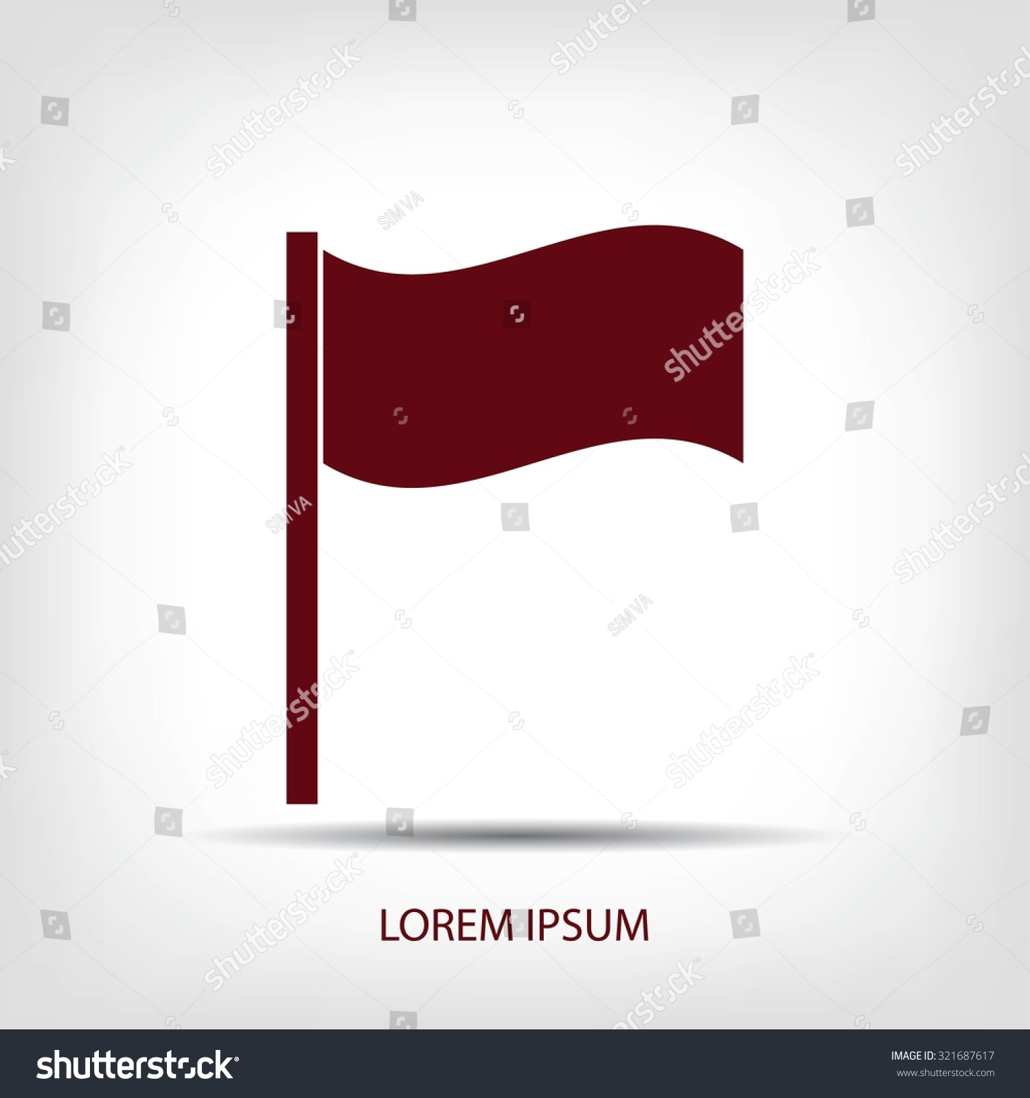 Flag Icon Stock Vector 321687617 : Shutterstock