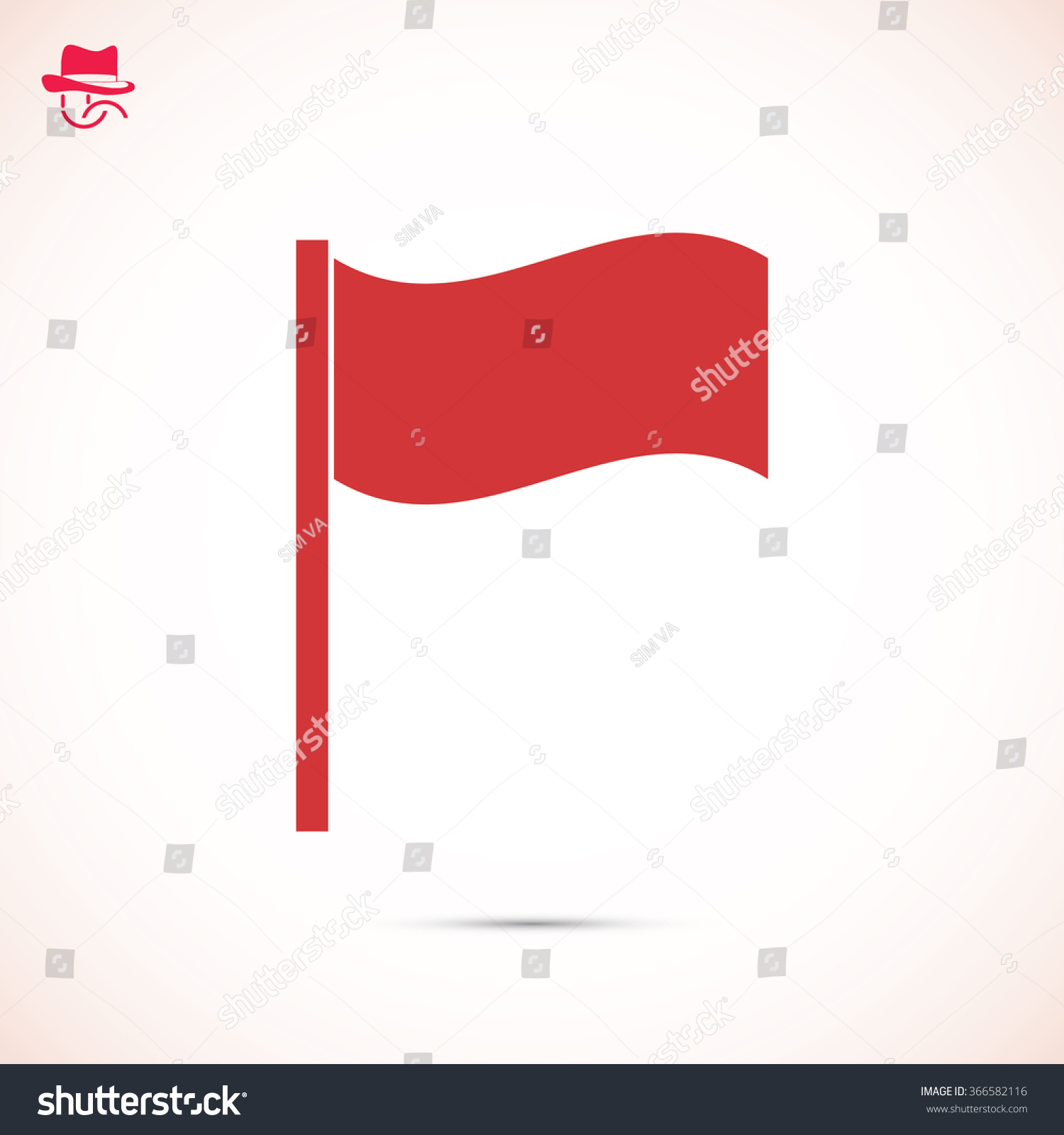 Flag Icon Stock Vector 366582116 : Shutterstock