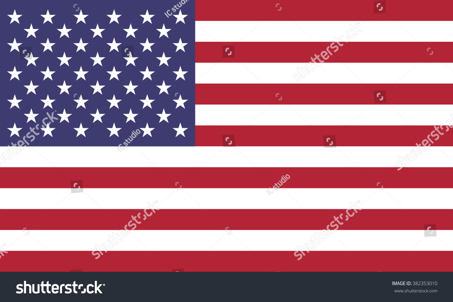 Flag Of America Stock Vector 382353010 : Shutterstock