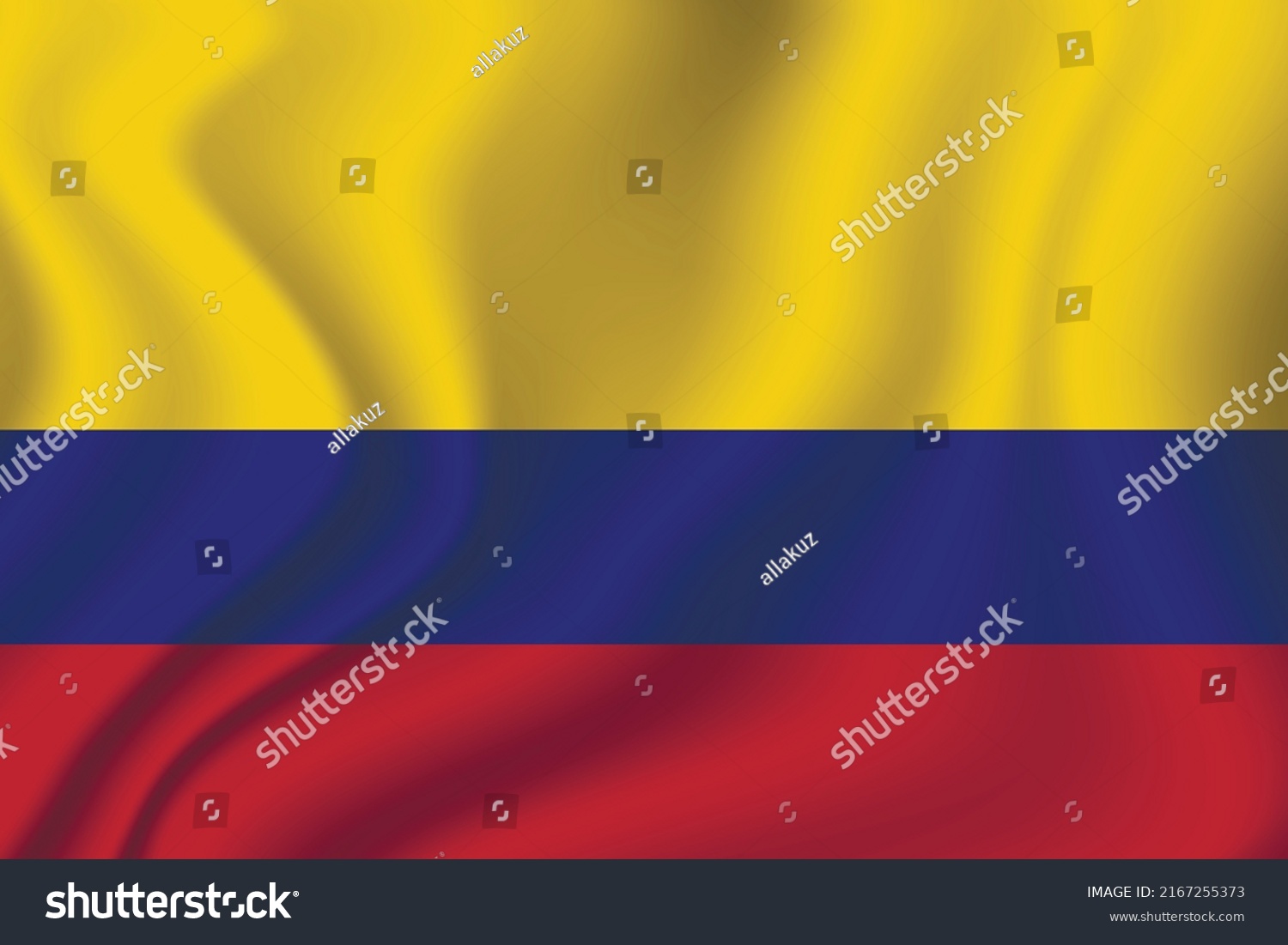 Flag Colombia Colombian National Symbol Official Stock Vector (Royalty ...