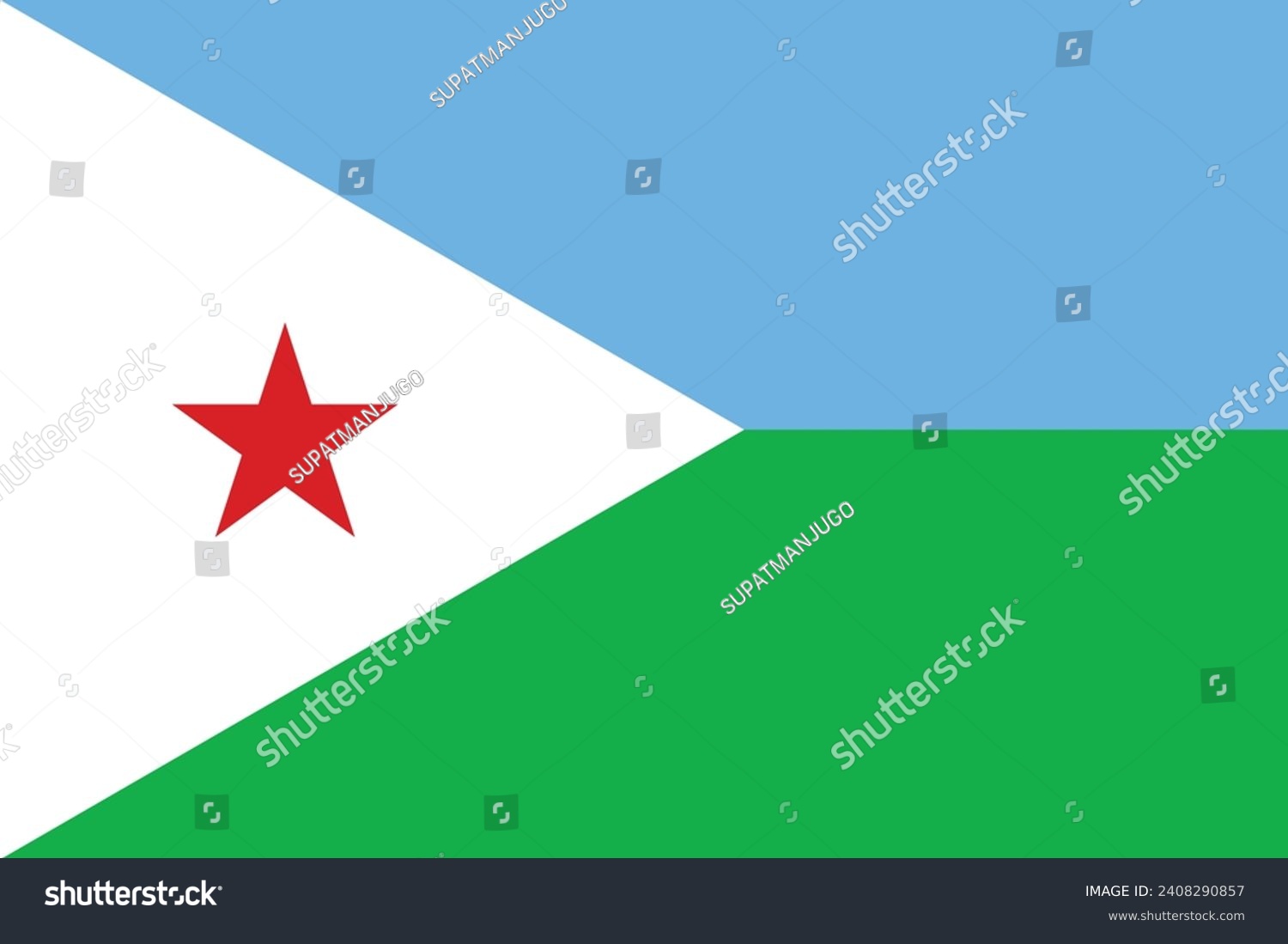 SVG of flag of Djibouti (Flag Nation) svg
