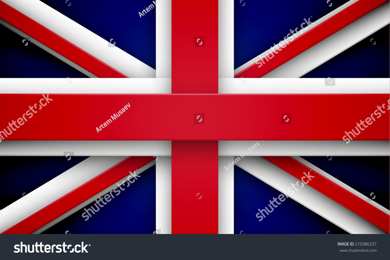 SVG of Flag of Great Britain made of red and white overlapping ribbons. EPS10 vector Union Jack. svg