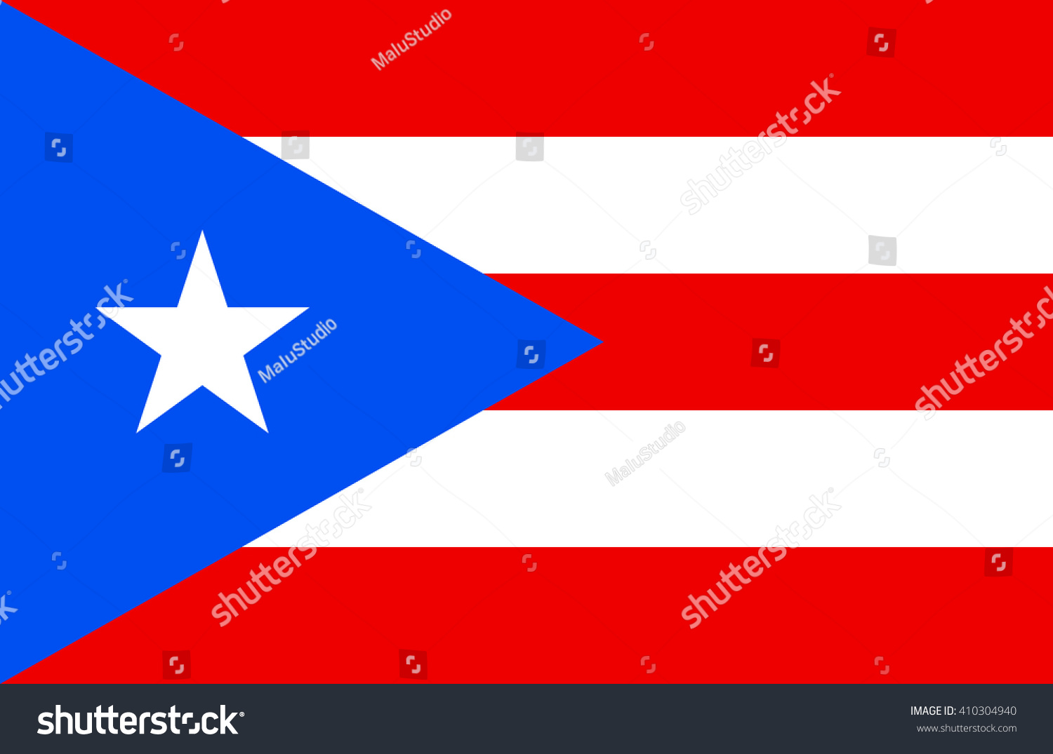 puerto rico flag dimensions