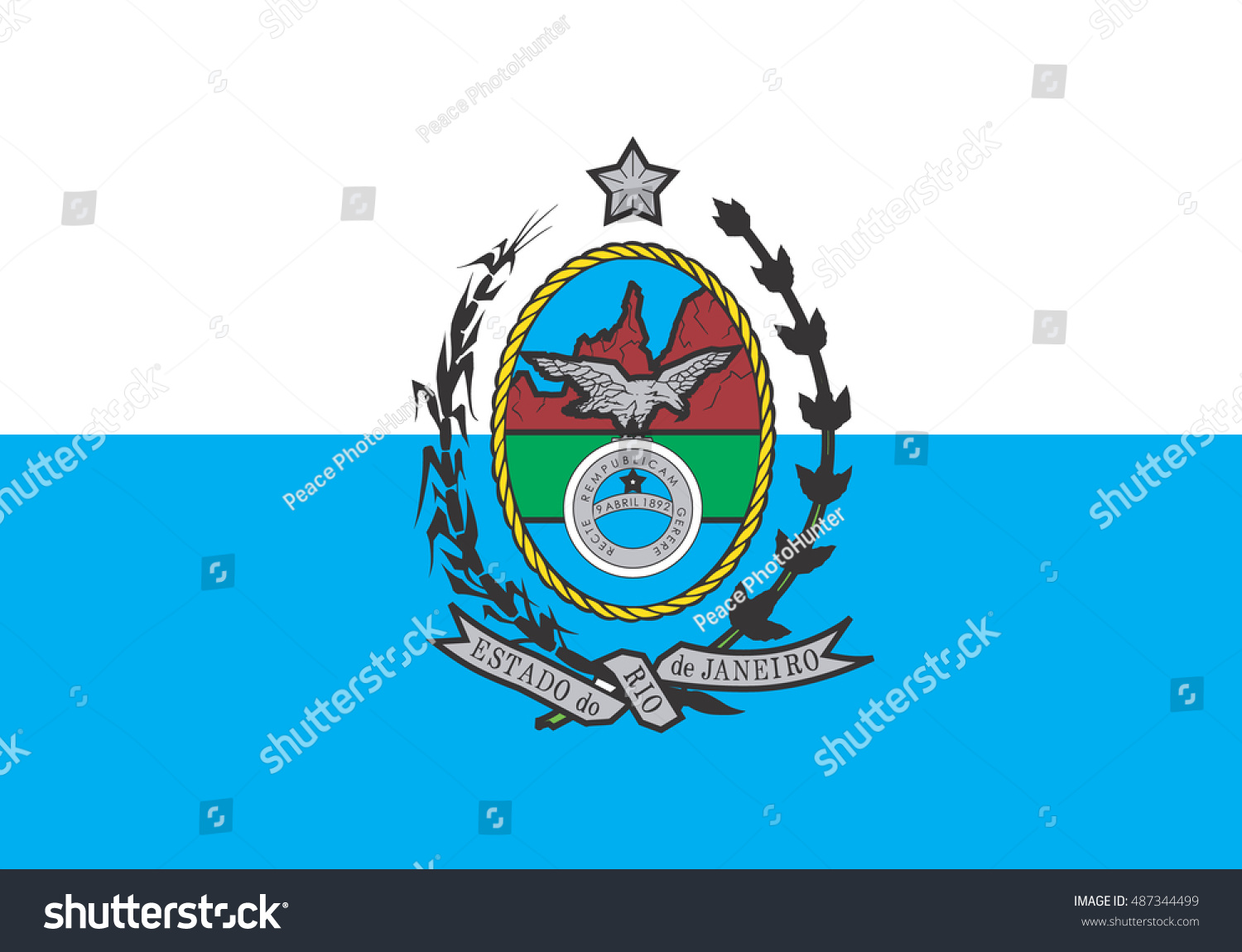 Flag Rio De Janeiro Stock Vector Royalty Free