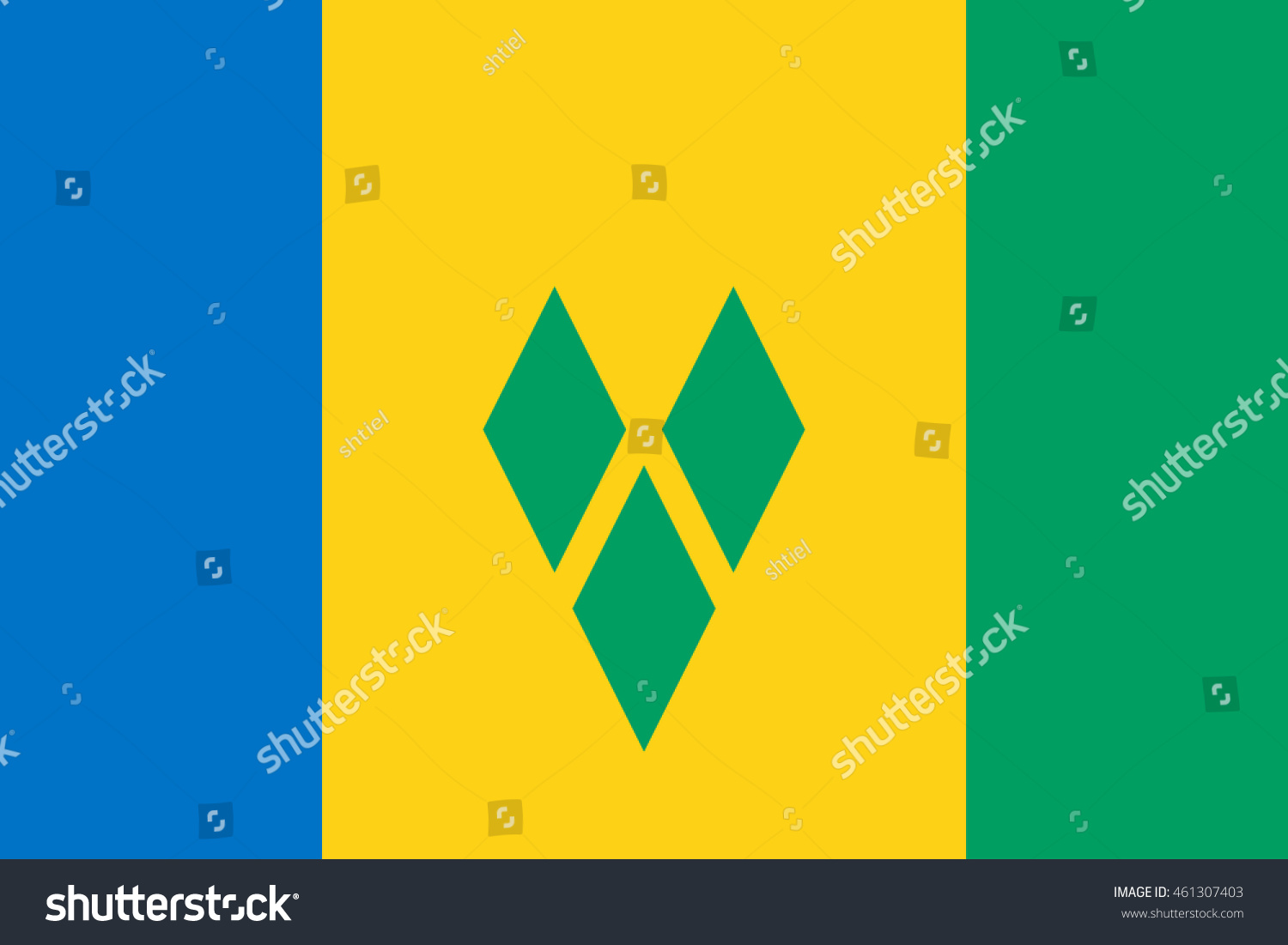 Download Flag Of Saint Vincent And The Grenadines. Vector.Accurate ...