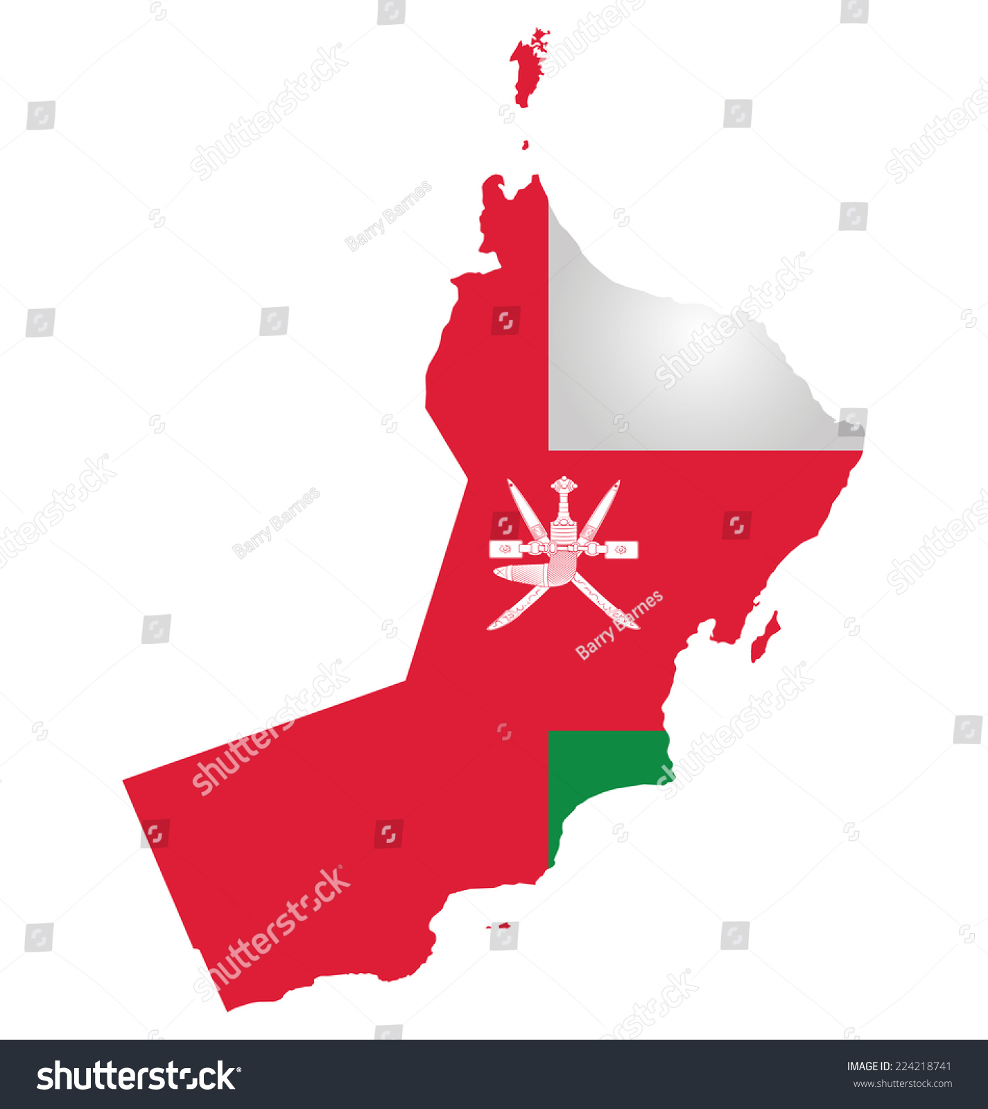 2,988 Oman Map With Flag Images, Stock Photos & Vectors 