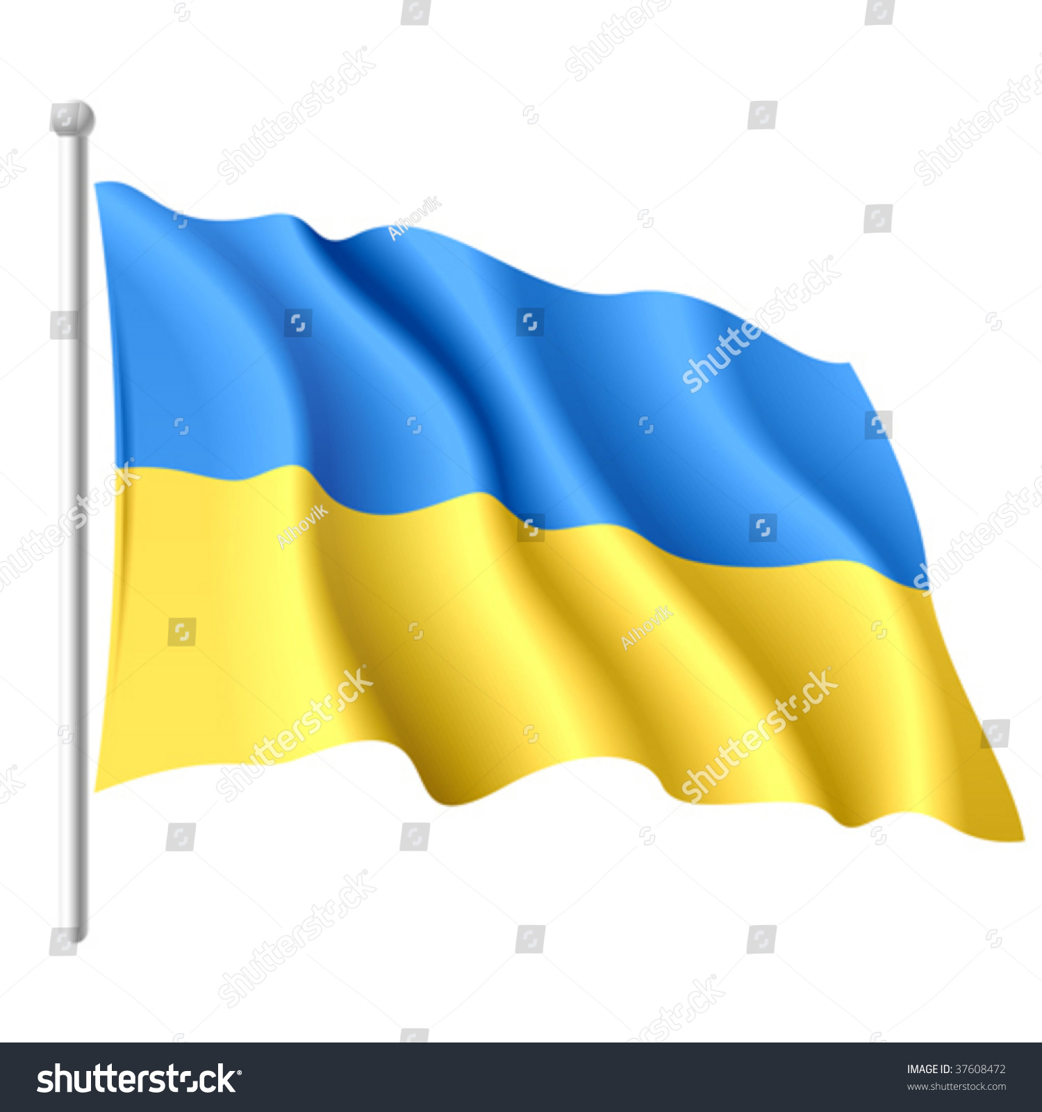 Flag Of Ukraine. Vector Illustration. - 37608472 : Shutterstock