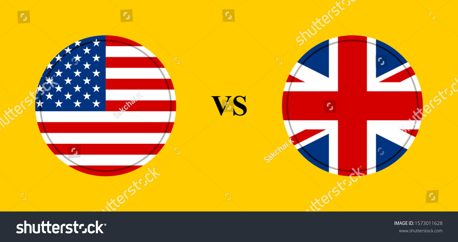 SVG of flag of united states vs united kingdom svg