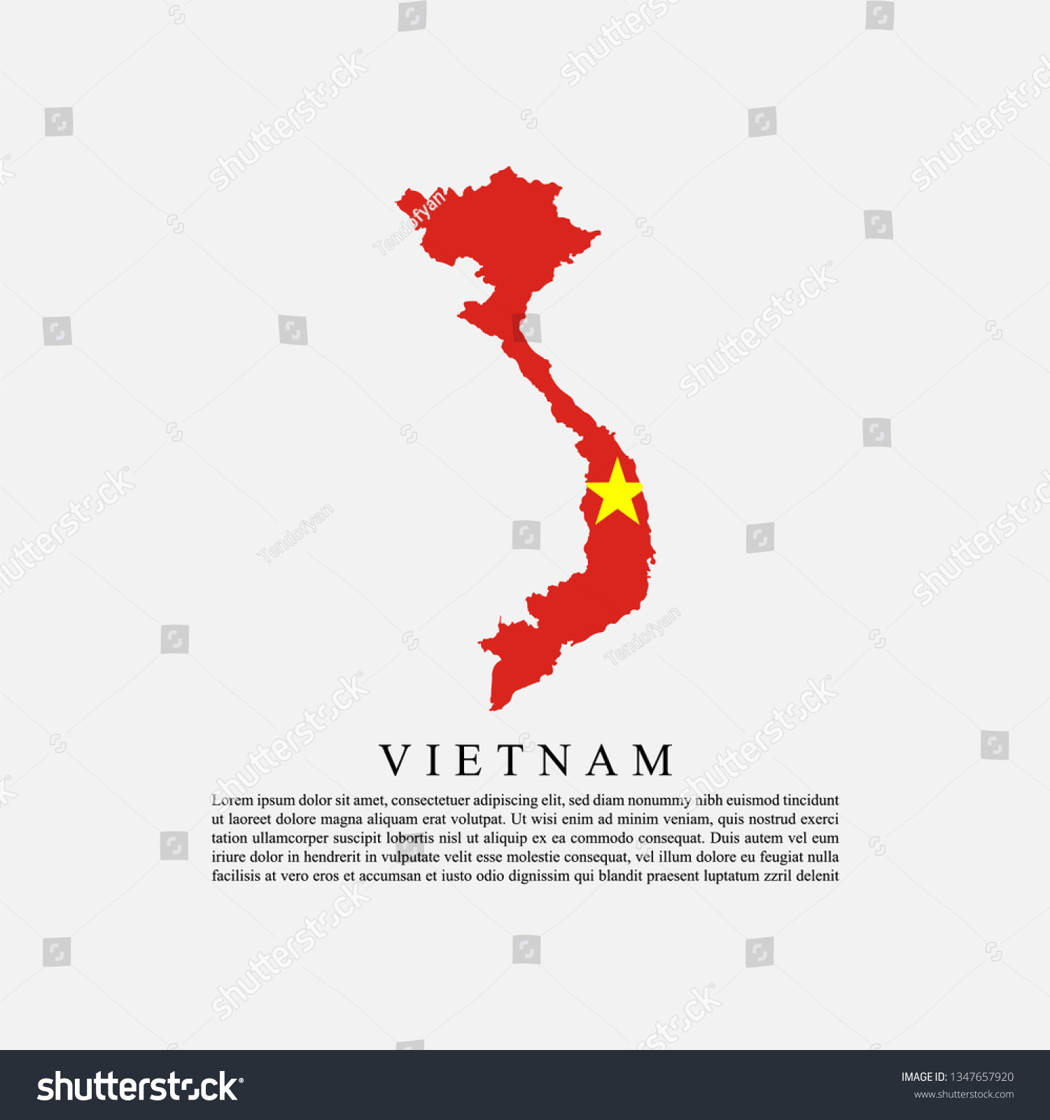 Flag Vietnam Maps Territory Vietnamese Flag Stock Vector (Royalty Free ...