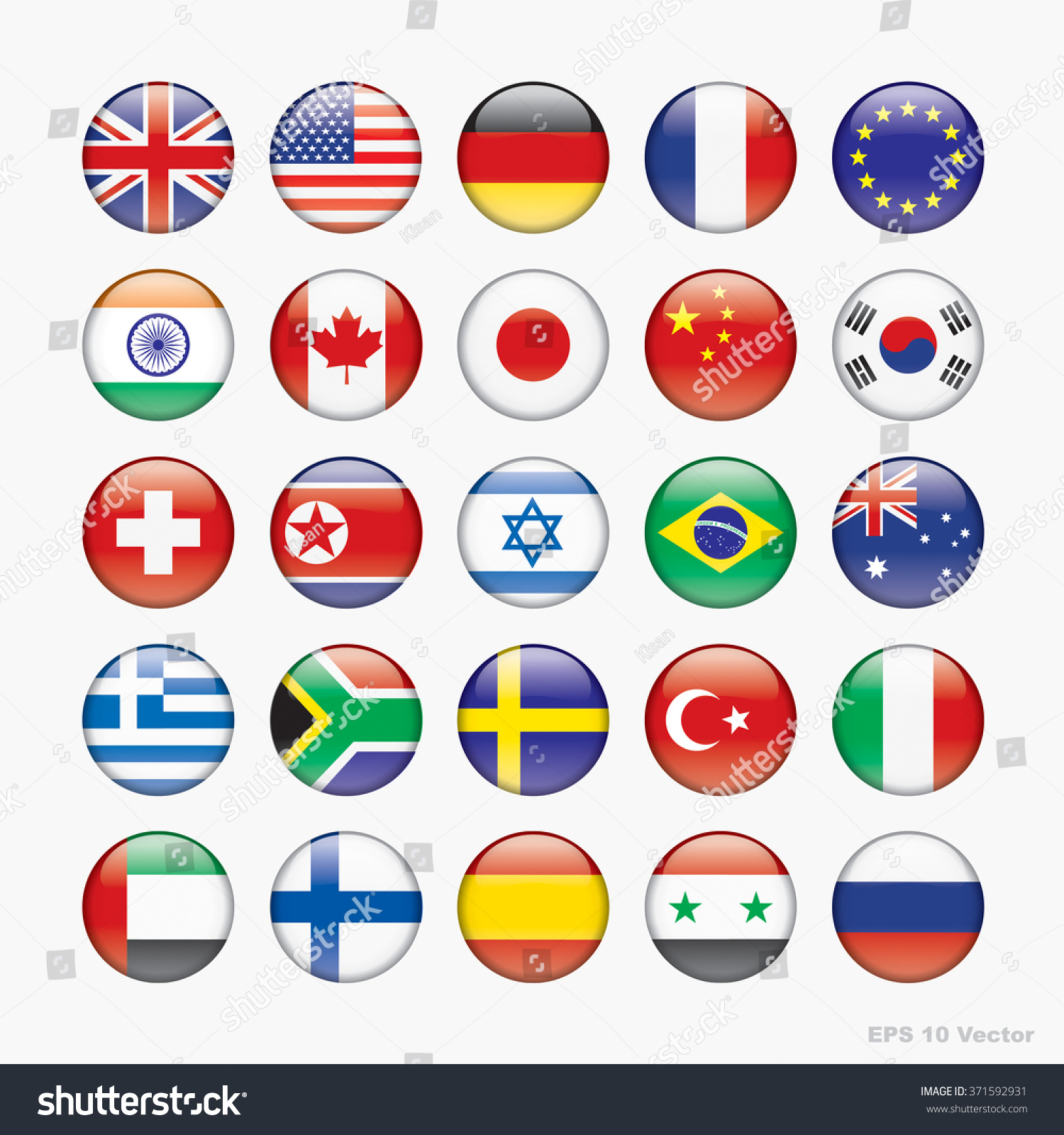 Flag World Vector Icons Stock Vector (Royalty Free) 371592931 ...