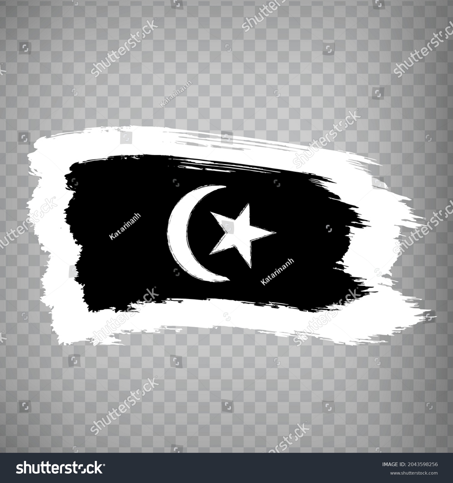 Gambar Bendera Terengganu / Terengganu State Black And White Stock ...