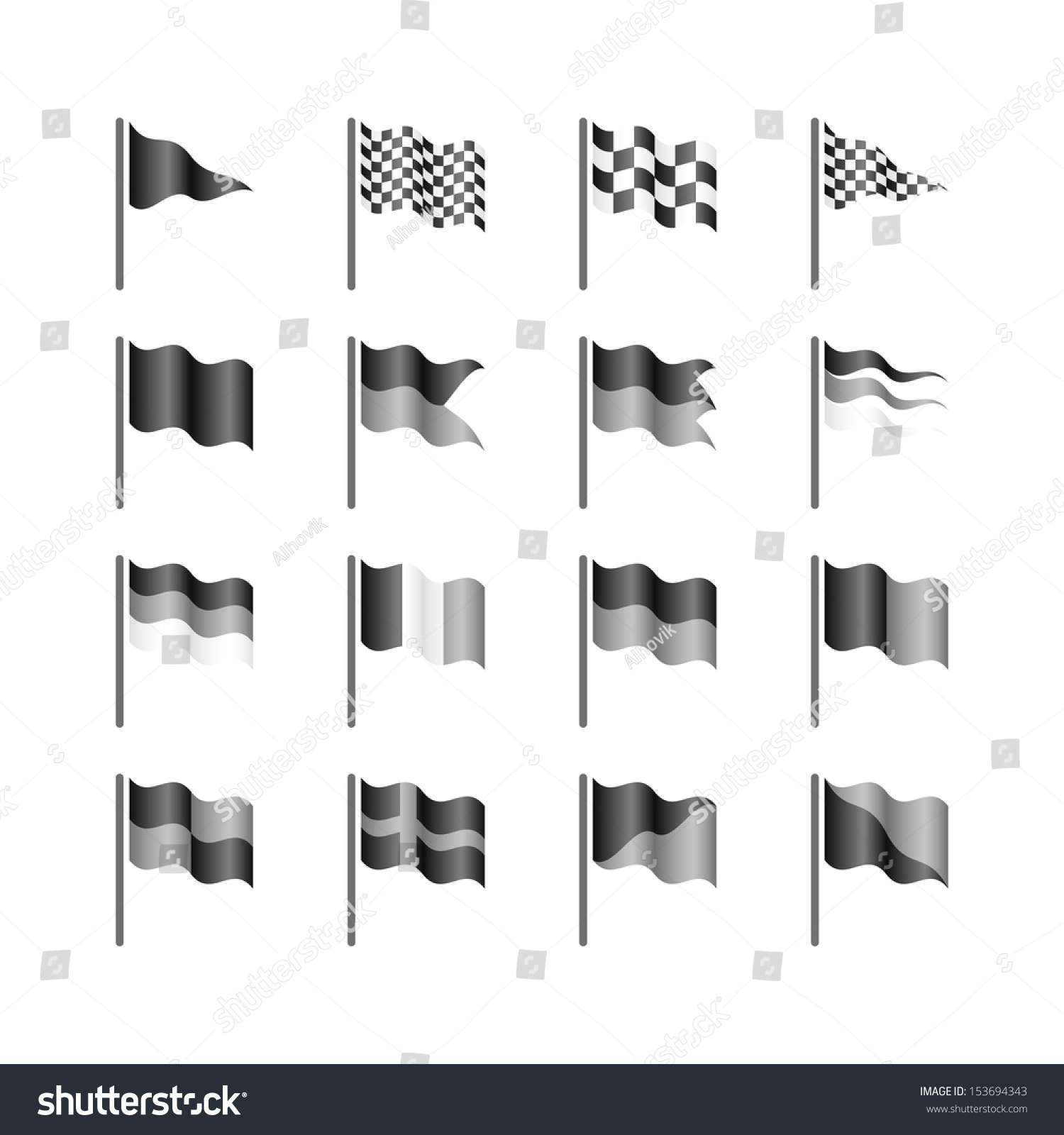 Flags Template. Vector. - 153694343 : Shutterstock