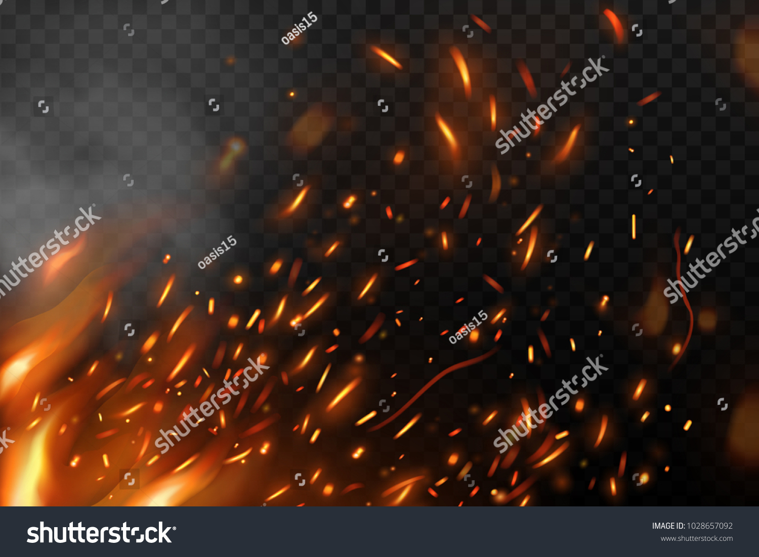 炎の火の粉 のベクター画像素材 ロイヤリティフリー